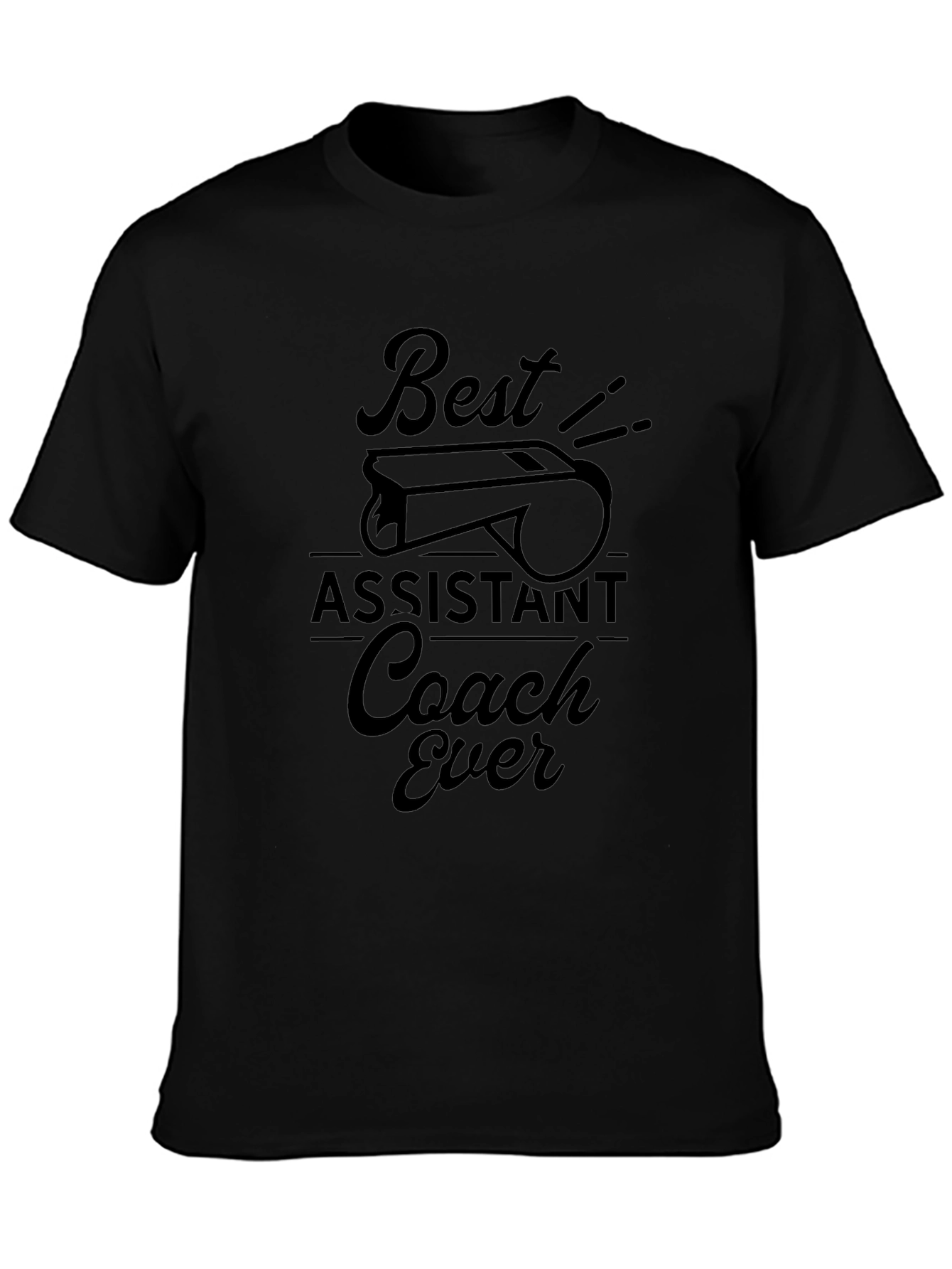 Best Assistant Coach Ever T-Shirt - Black