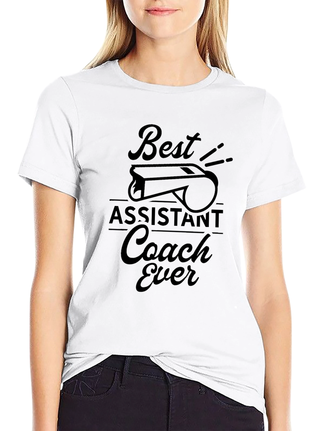 Best Assistant Coach Ever T-Shirt - Black