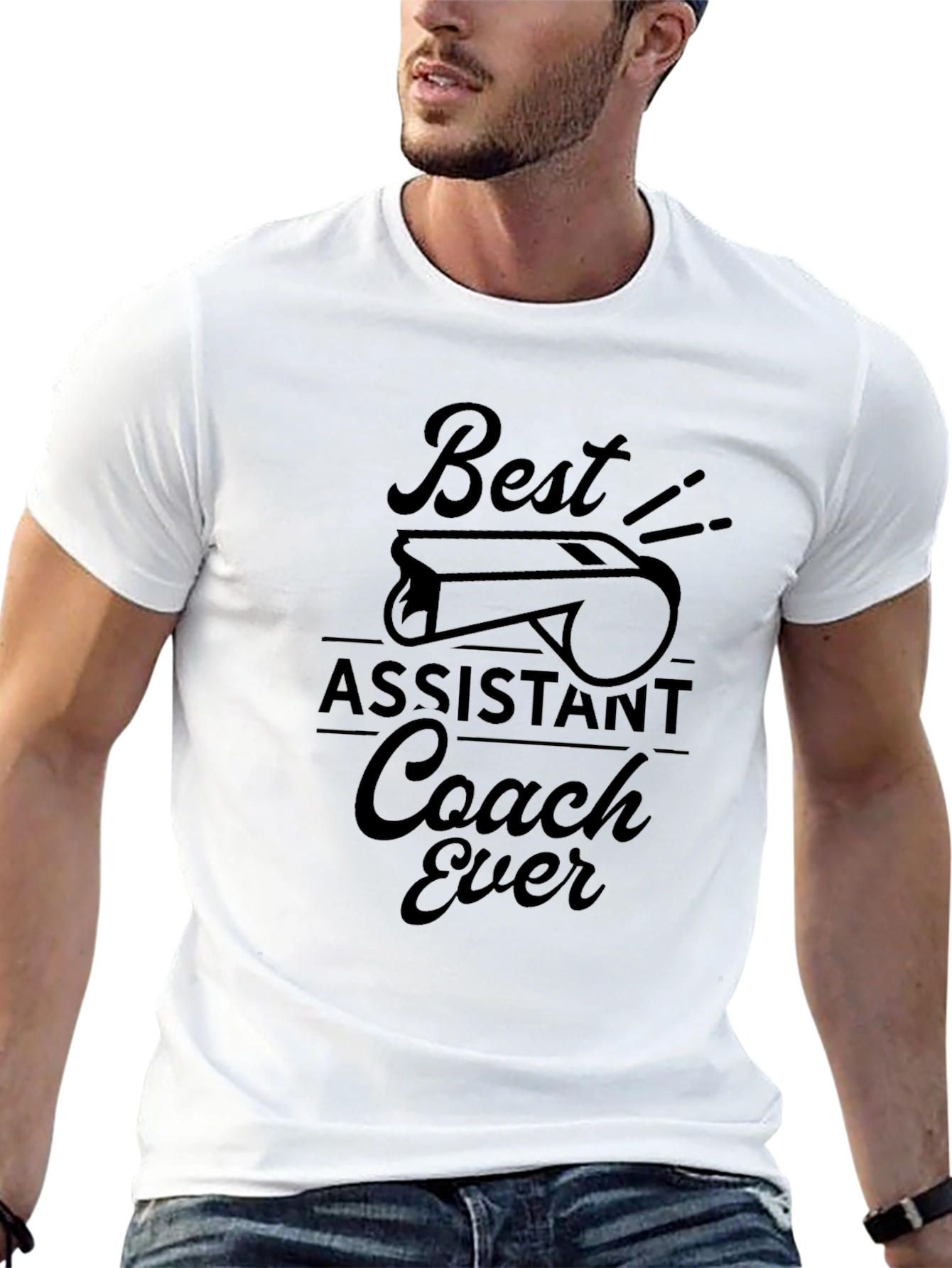 Best Assistant Coach Ever T-Shirt - Black