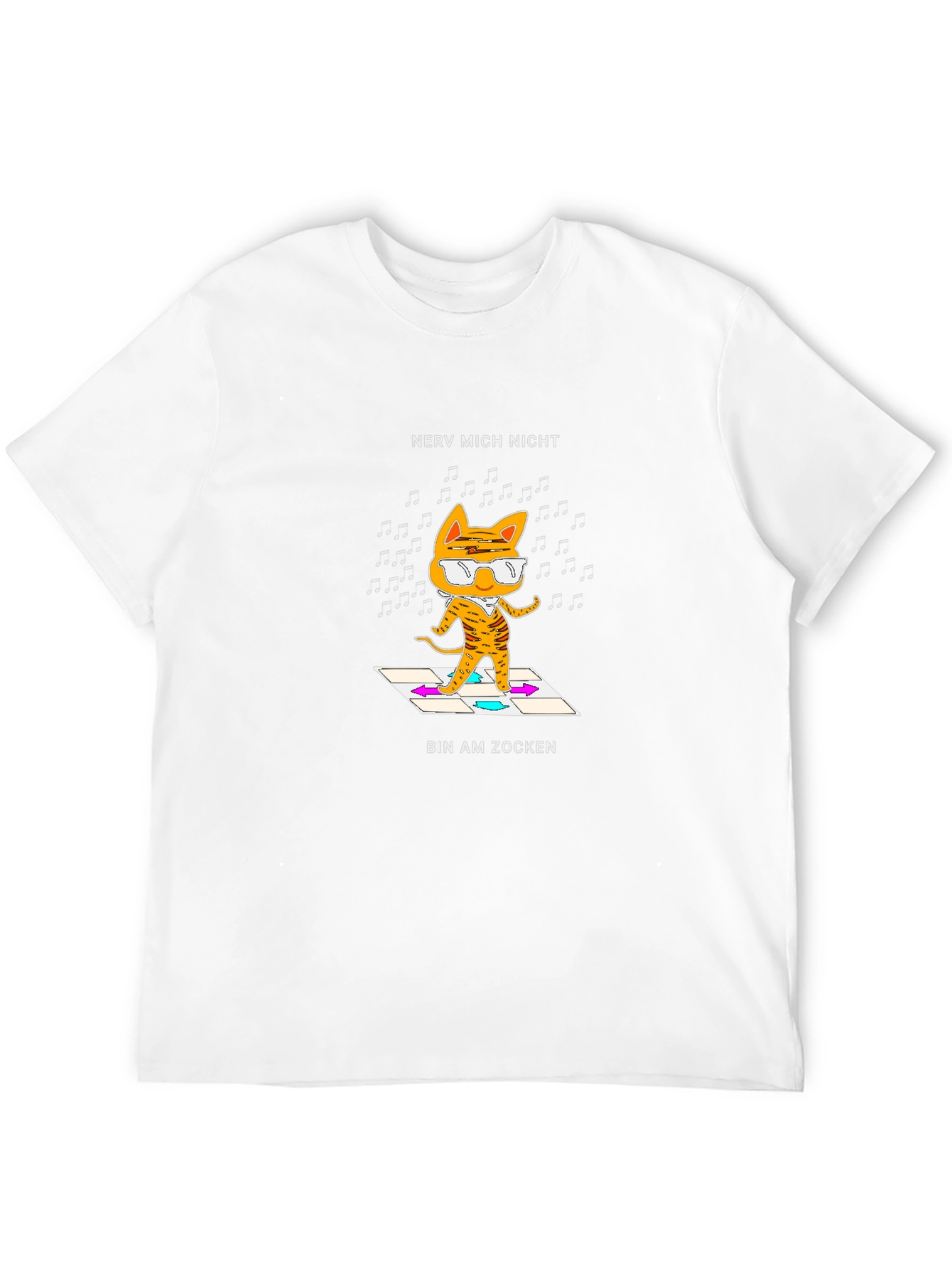 Nerv Mich Nicht Cat Gamer Graphic Tee