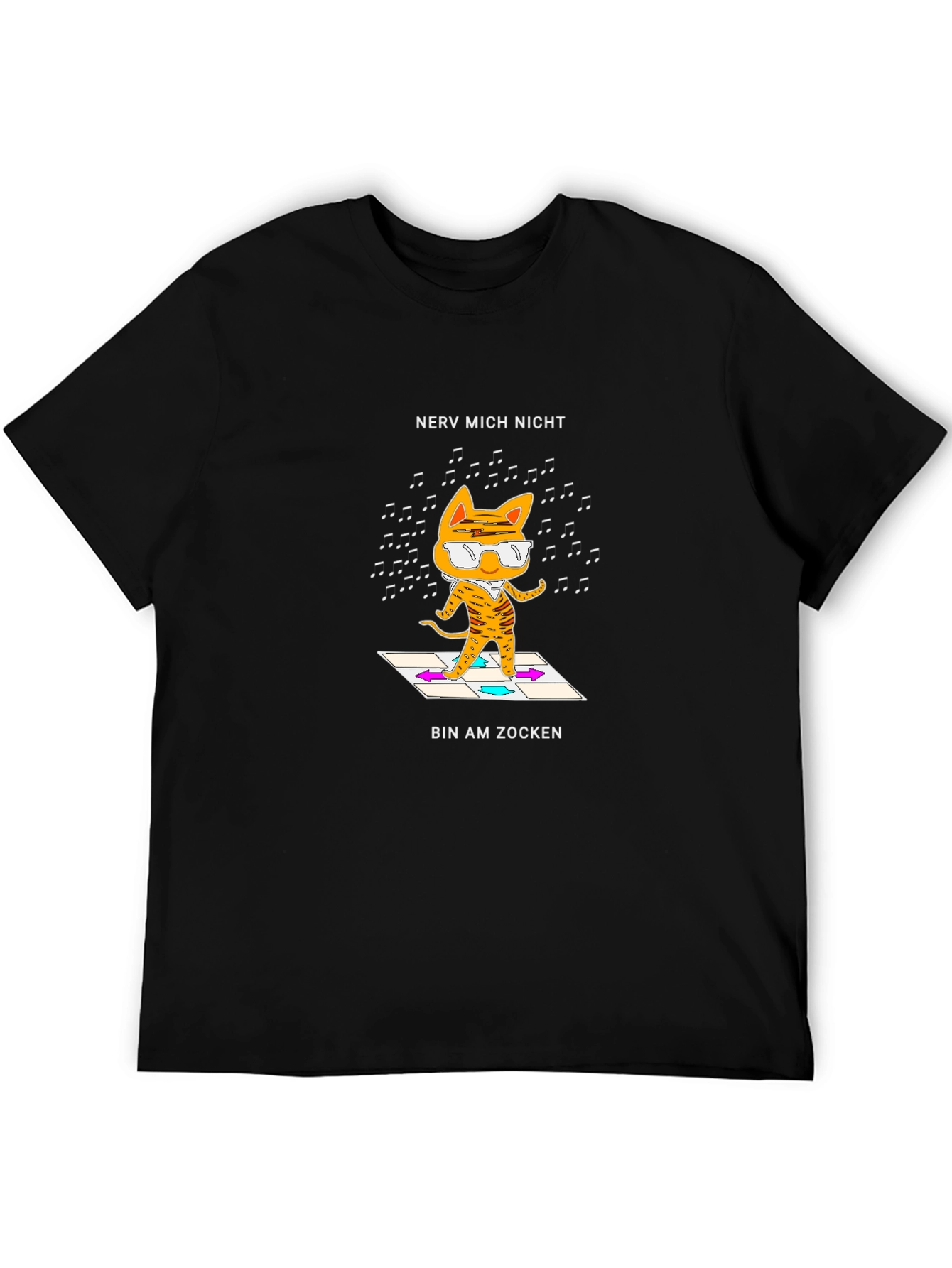 Nerv Mich Nicht Cat Gamer Graphic Tee