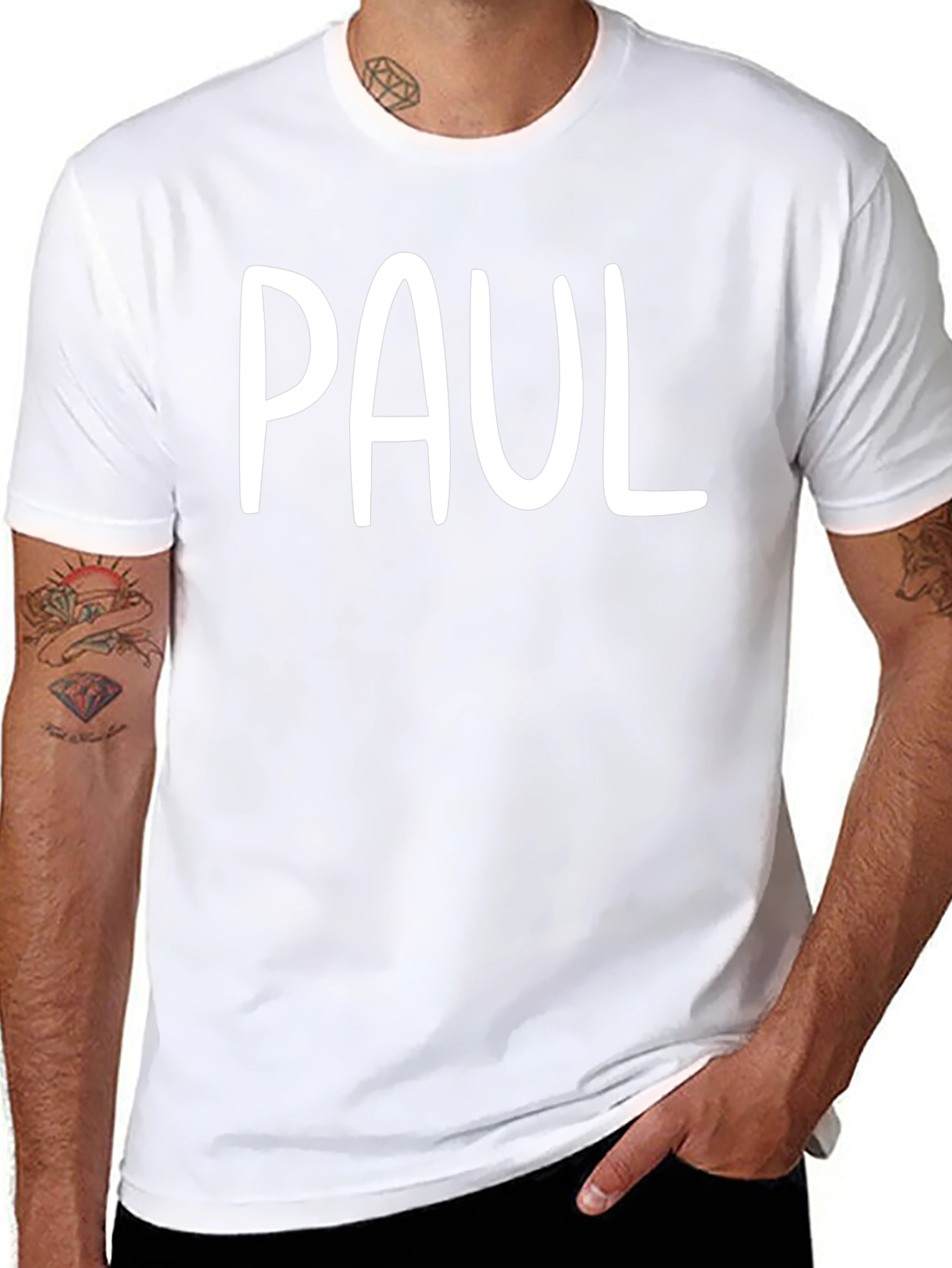 Personalized PAUL Black T-Shirt