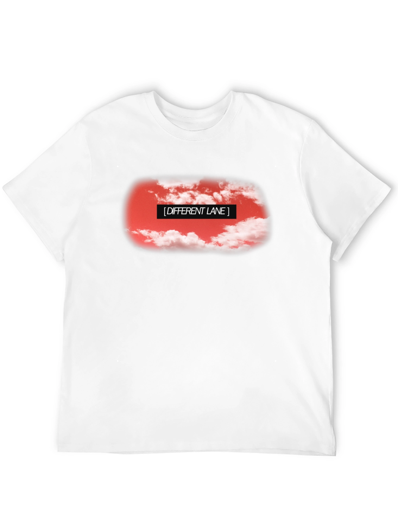 Different Lane Graphic Black T-Shirt