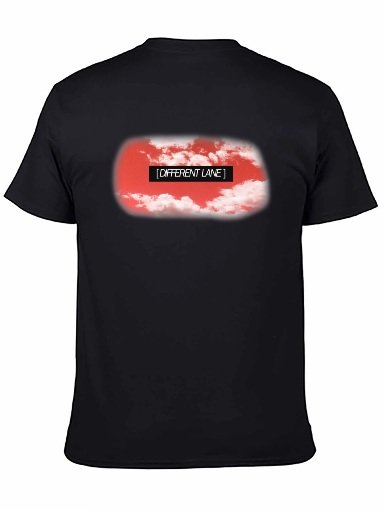 Different Lane Graphic Black T-Shirt