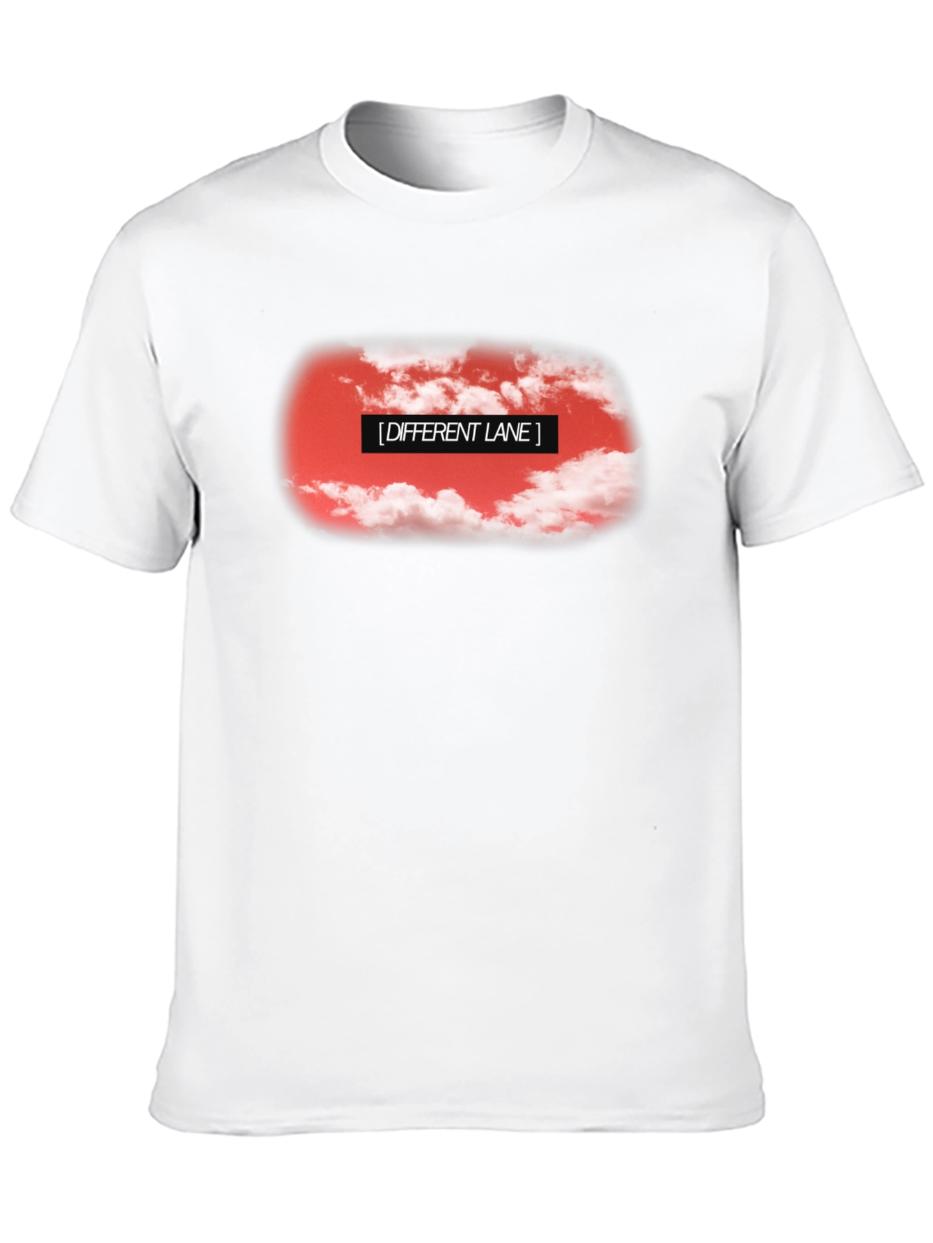 Different Lane Graphic Black T-Shirt