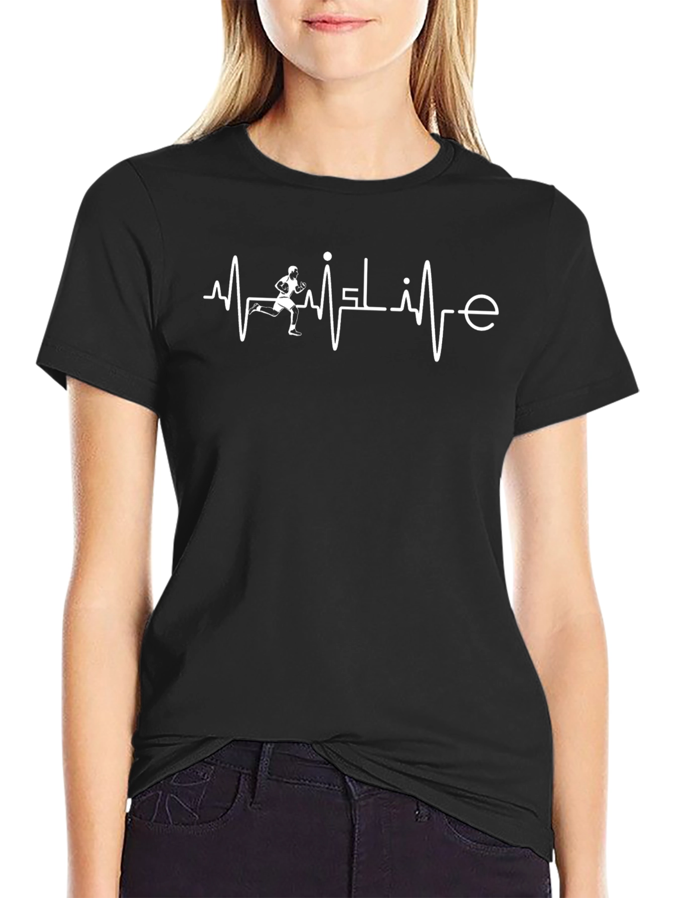 Runner Heartbeat T-Shirt - Running Life