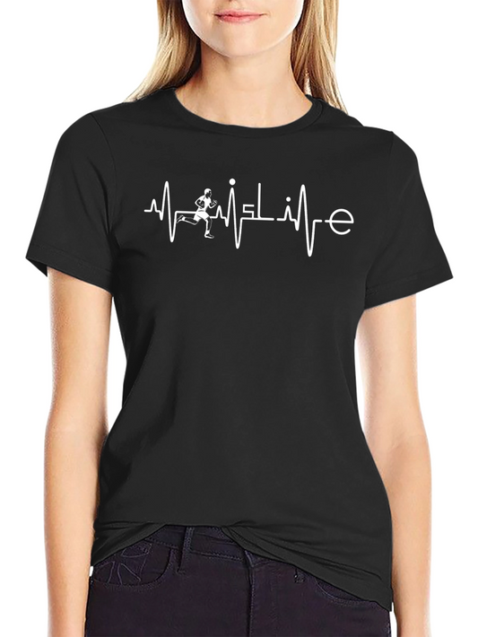 Runner Heartbeat T-Shirt - Running Life