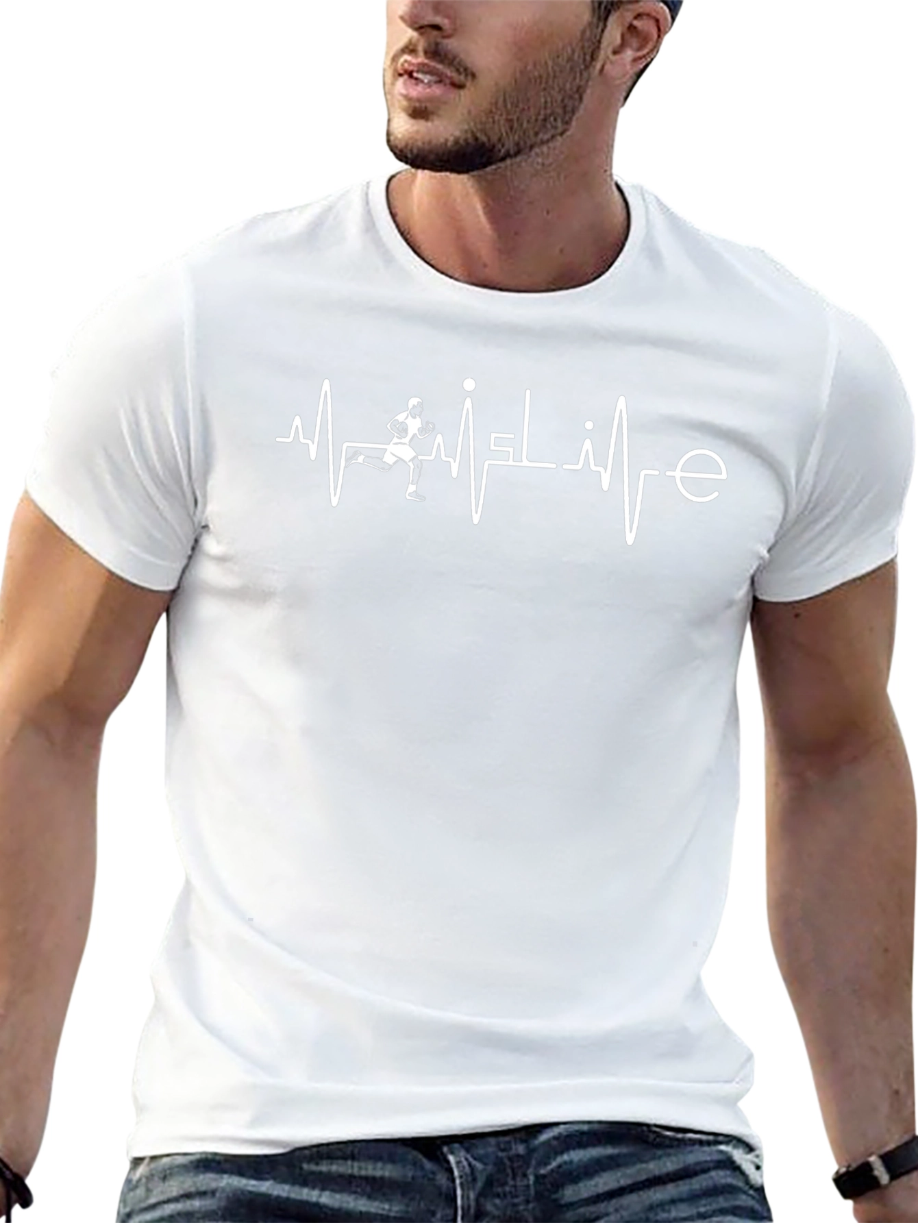 Runner Heartbeat T-Shirt - Running Life