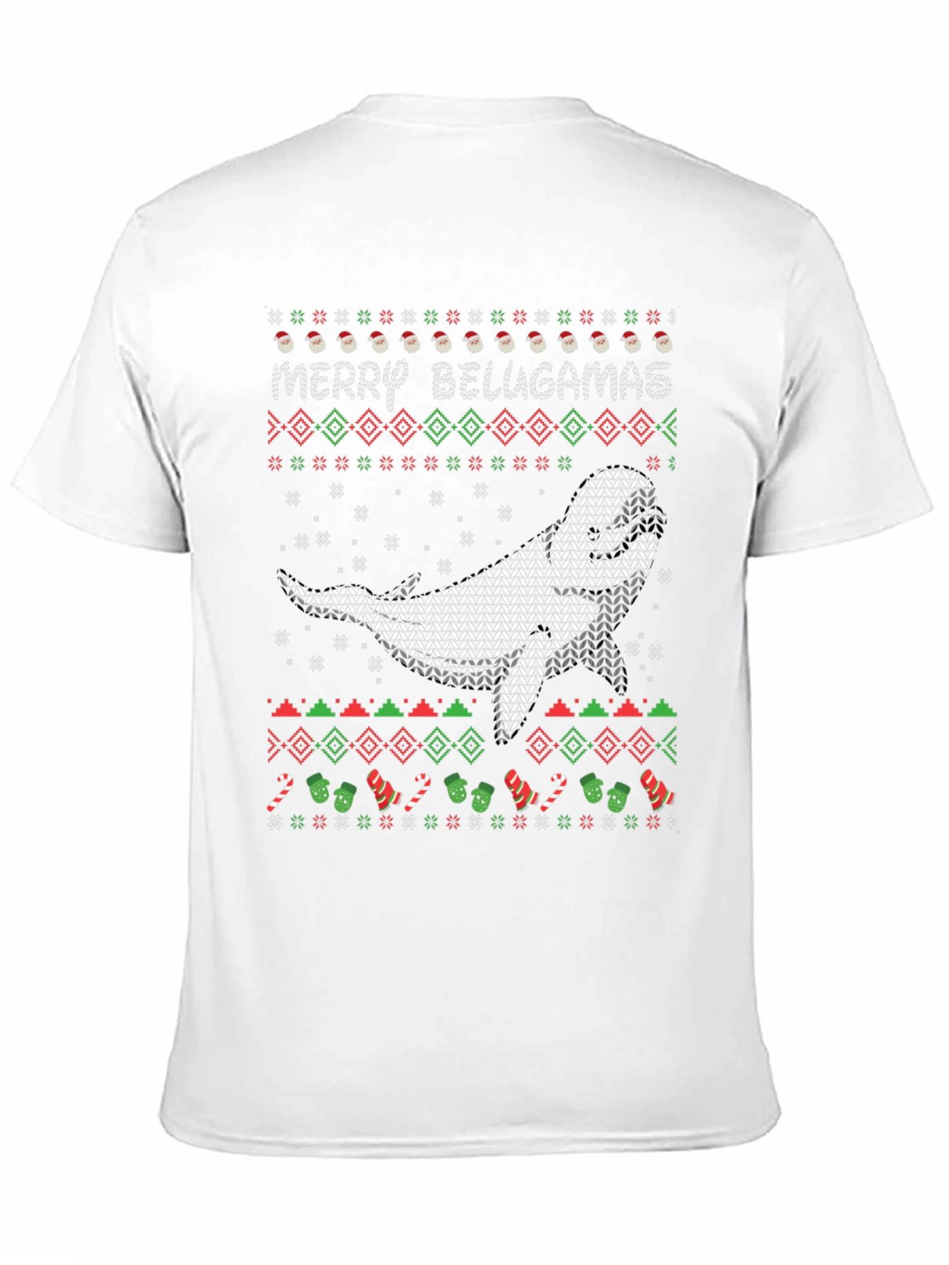 Merry Belugamas Ugly Christmas Sweater T-Shirt