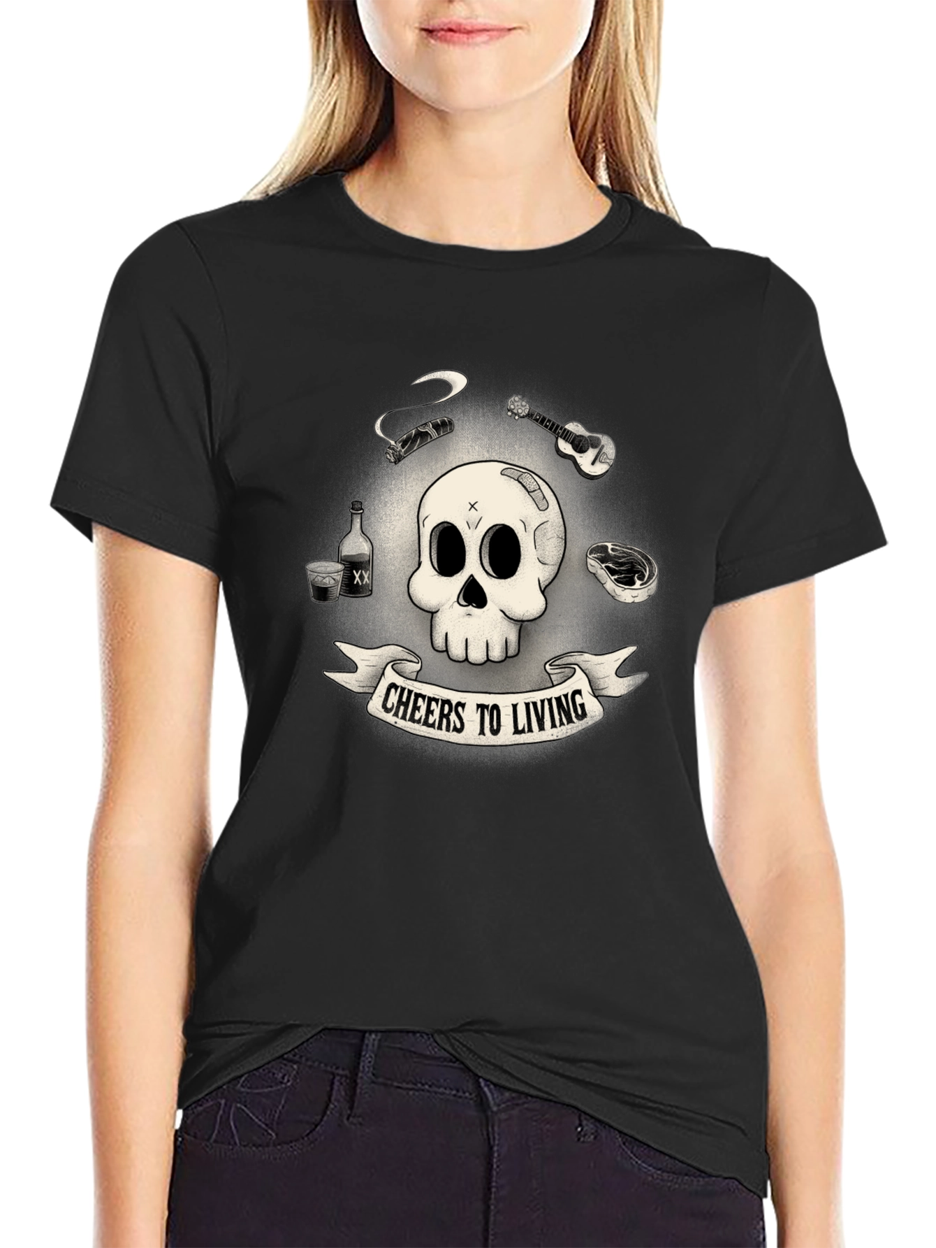 Cheers to Living Graphic T-Shirt