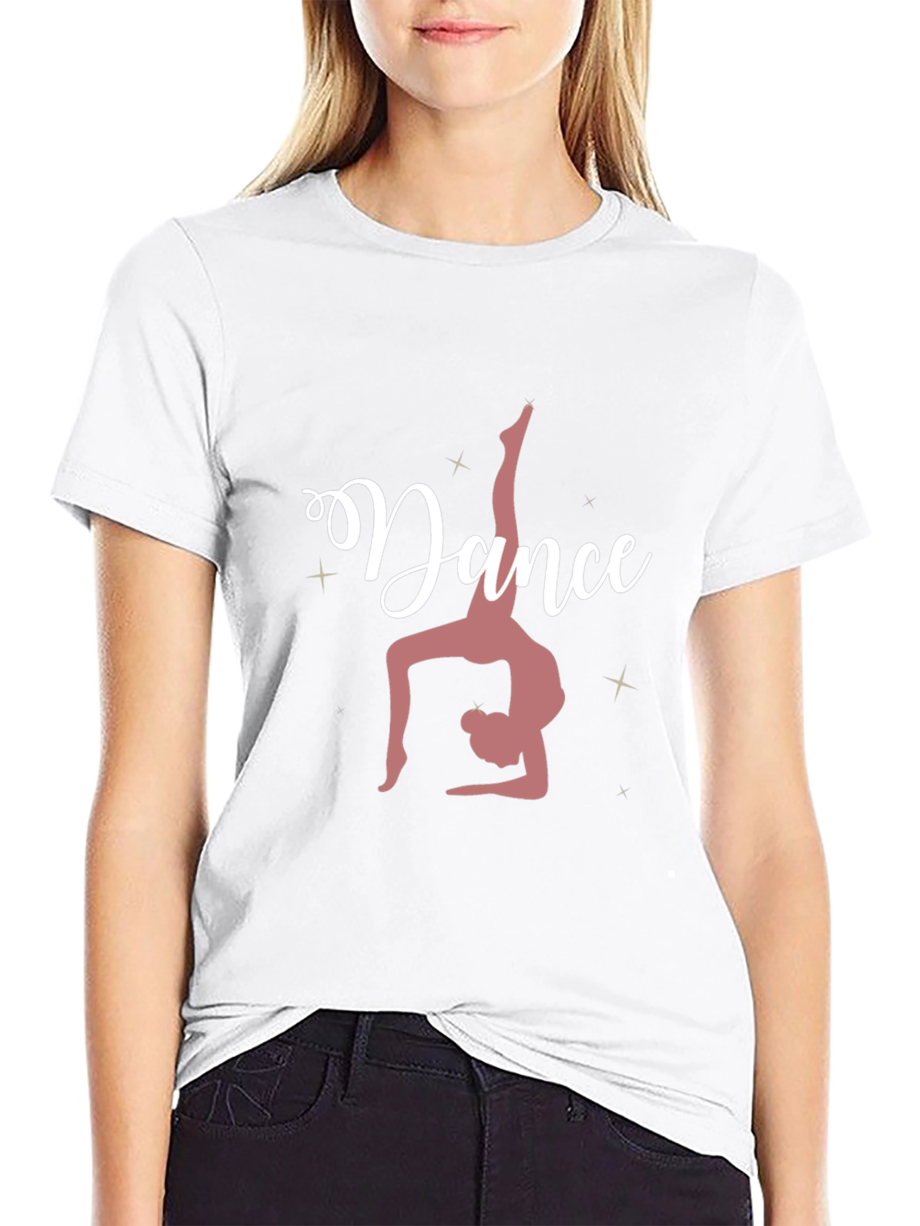 Dance Silhouette Graphic Tee - Unique Design