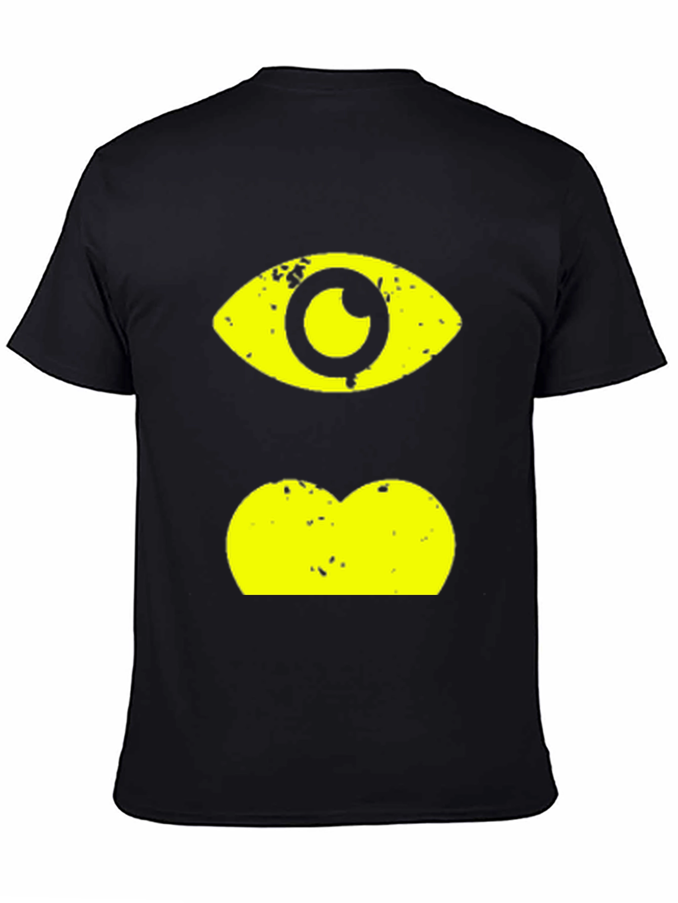 Eye & Lips Graphic Black T-Shirt