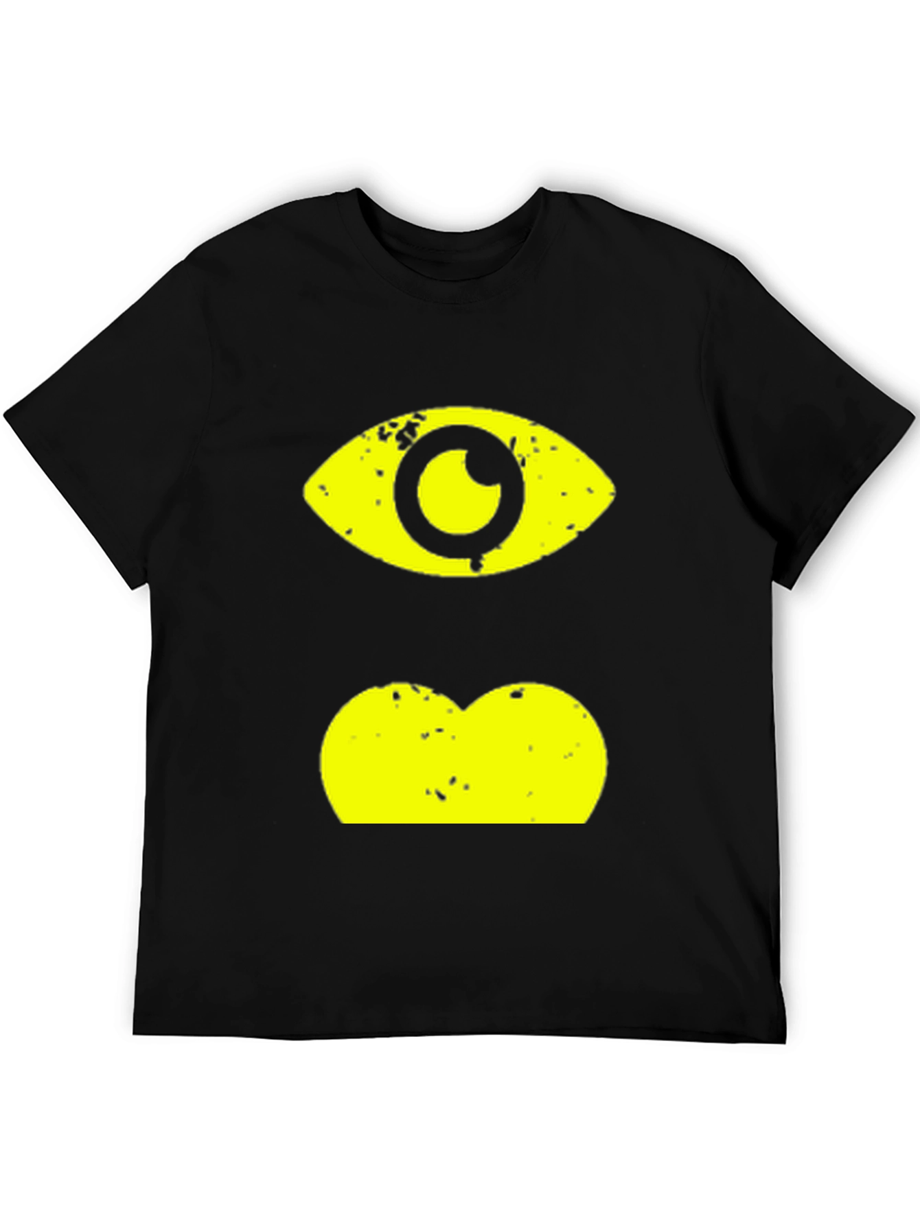 Eye & Lips Graphic Black T-Shirt