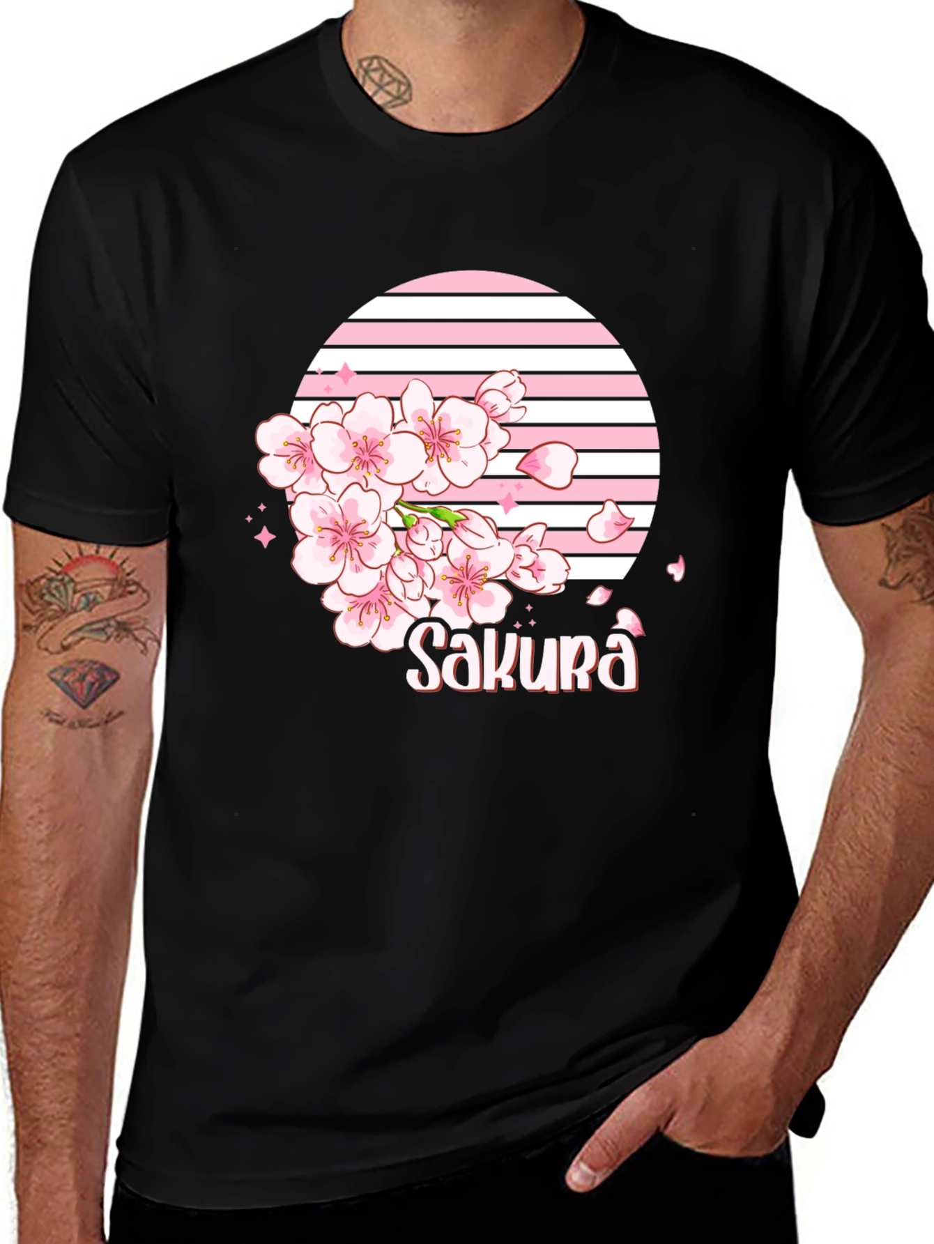 Sakura Flower Graphic T-Shirt - Japanese Cherry Blossom Tee