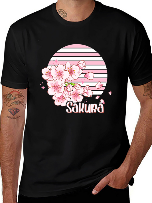 Sakura Flower Graphic T-Shirt - Japanese Cherry Blossom Tee