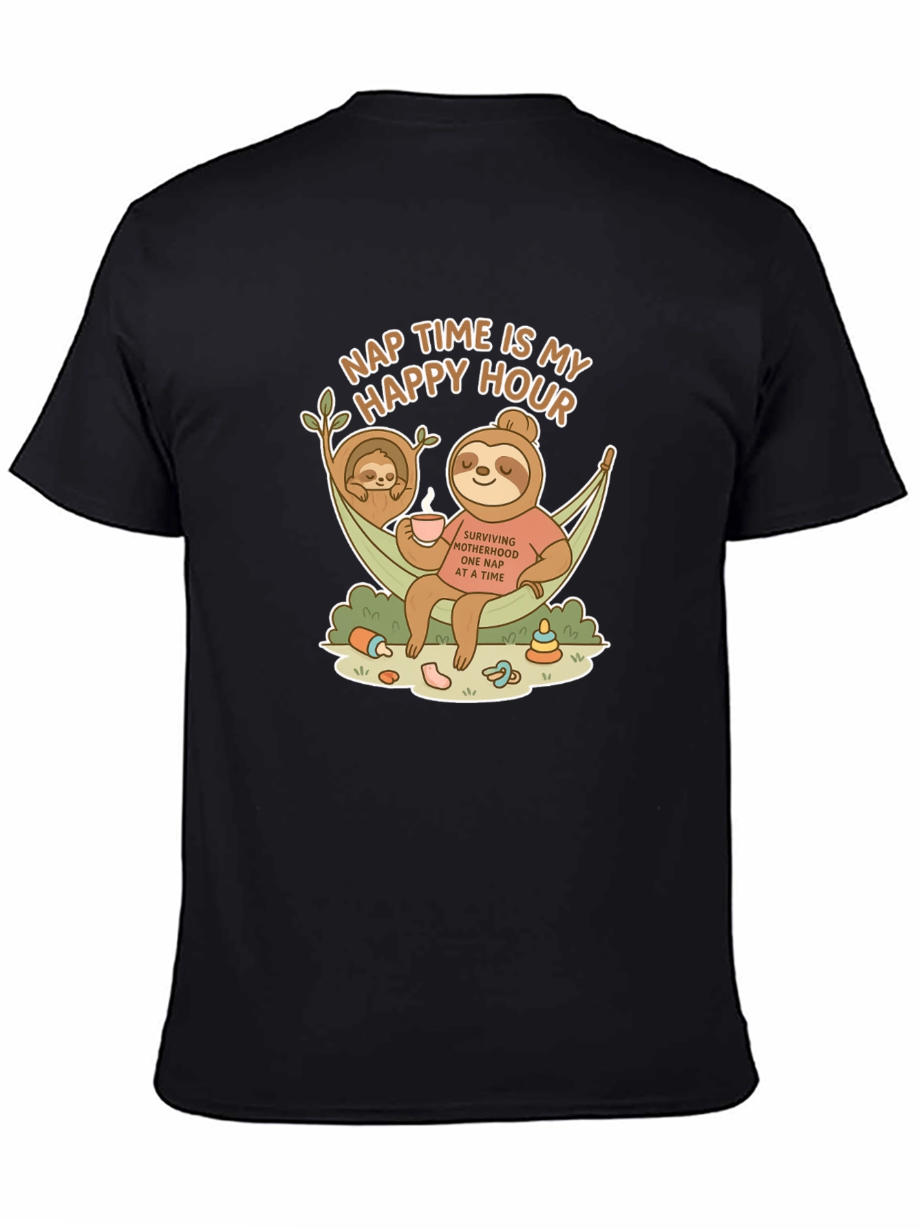 Nap Time is My Happy Hour Sloth T-Shirt
