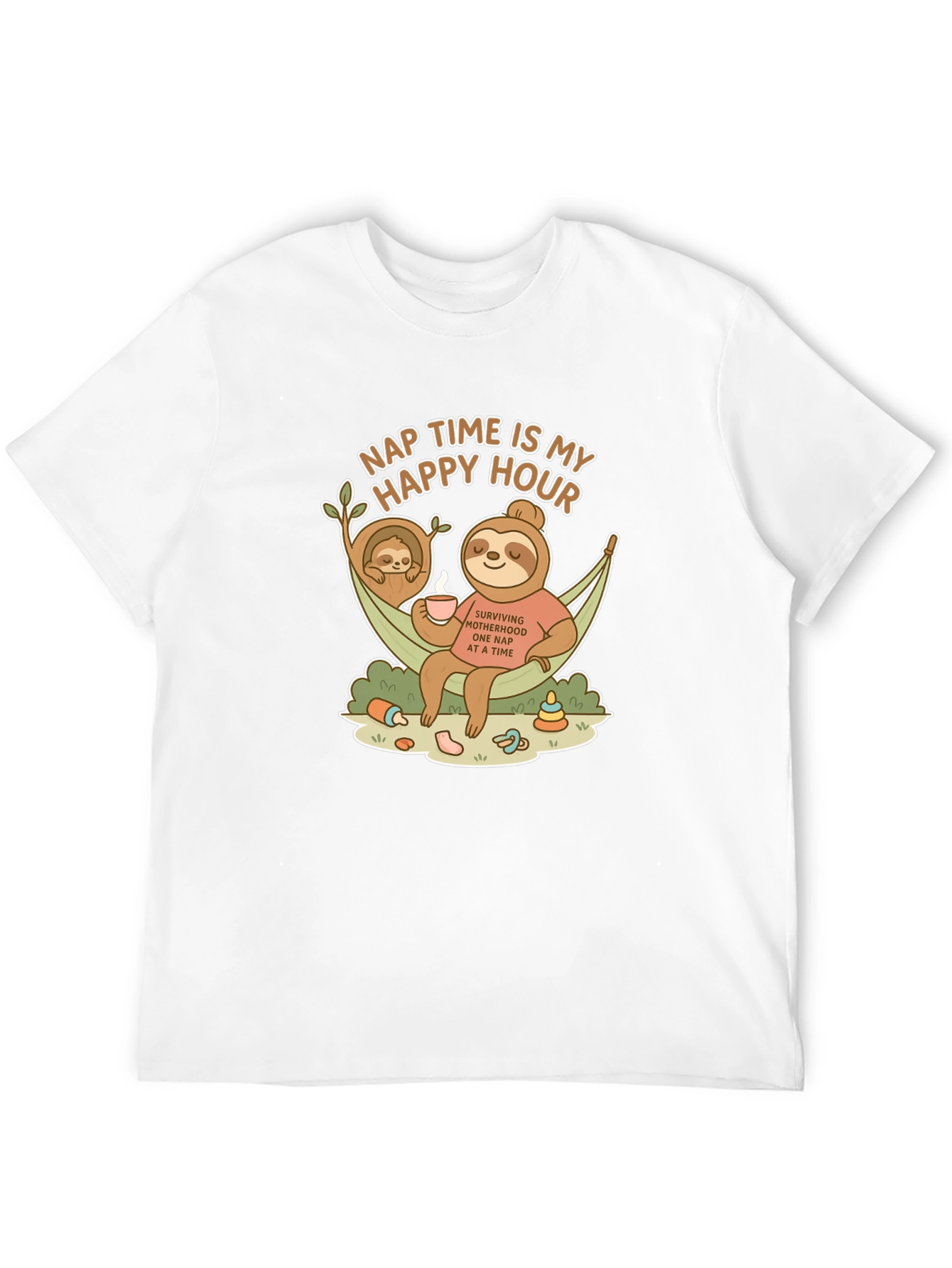 Nap Time is My Happy Hour Sloth T-Shirt