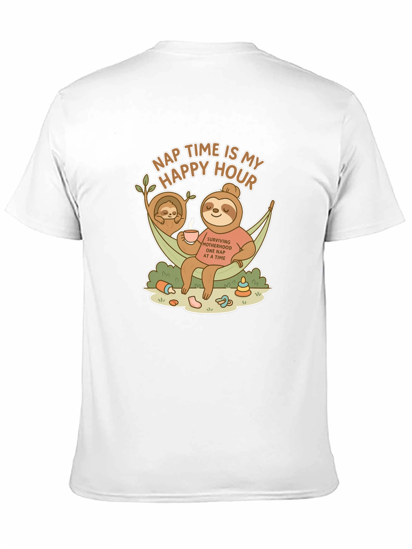 Nap Time is My Happy Hour Sloth T-Shirt
