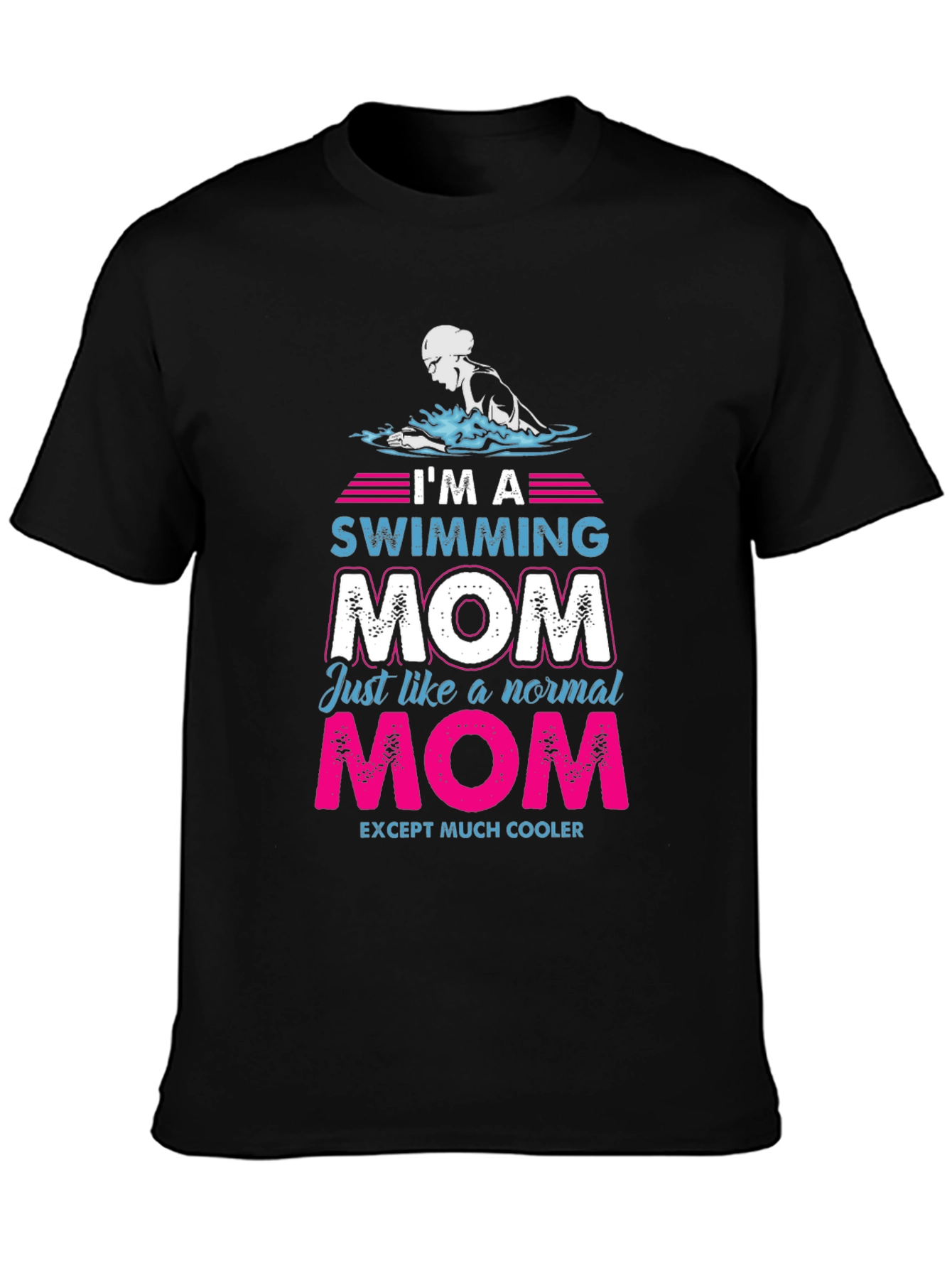 Swimming Mom Graphic T-Shirt - Cool Mom Edition