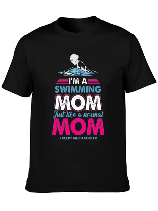 Swimming Mom Graphic T-Shirt - Cool Mom Edition