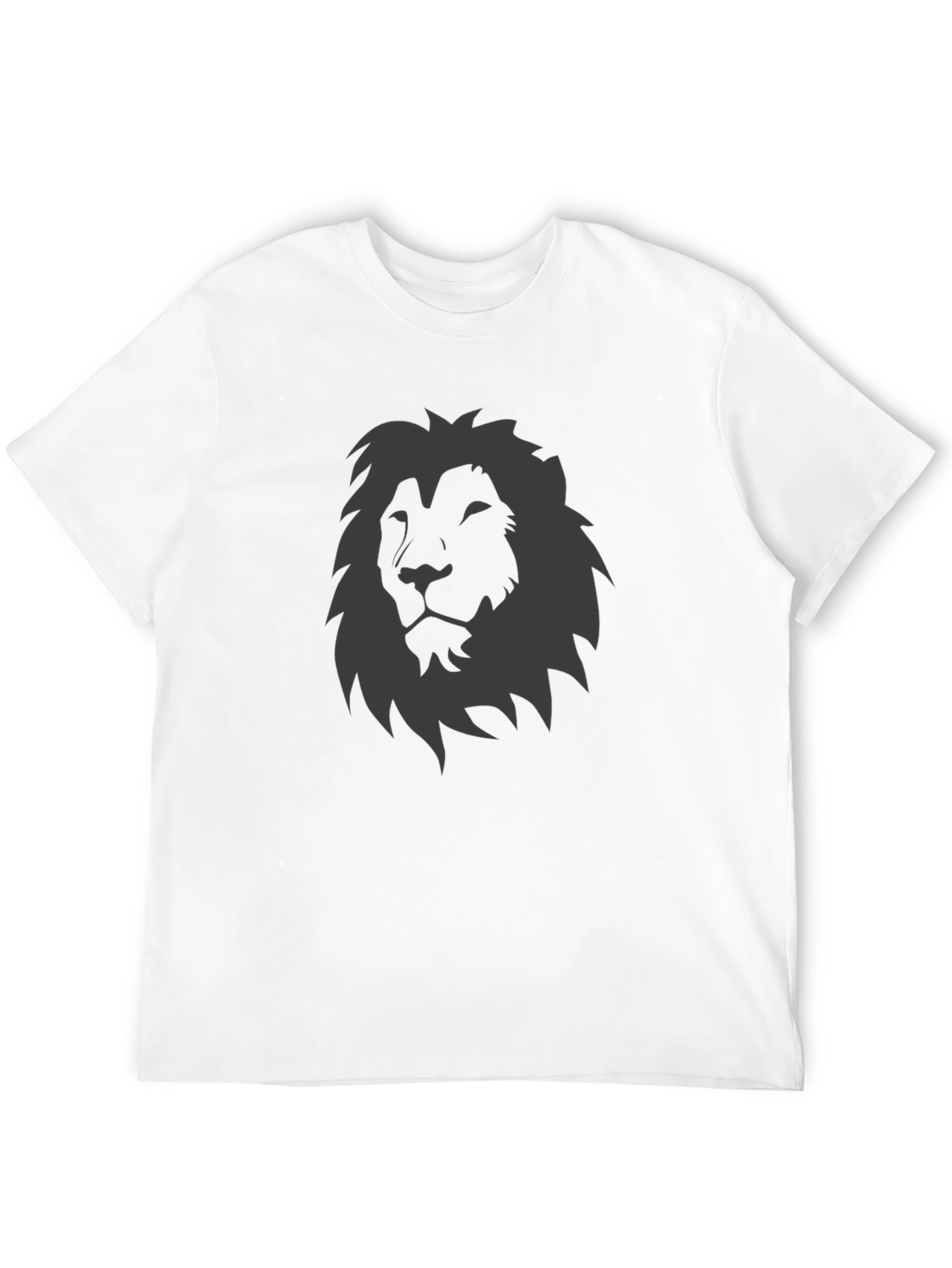Lion Graphic Tee - Black T-Shirt for Men