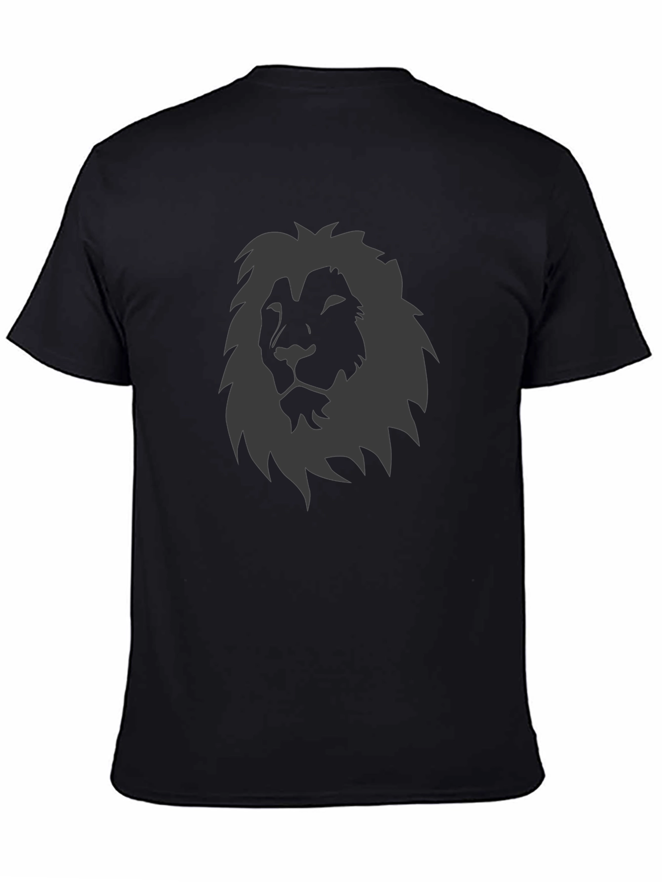 Lion Graphic Tee - Black T-Shirt for Men