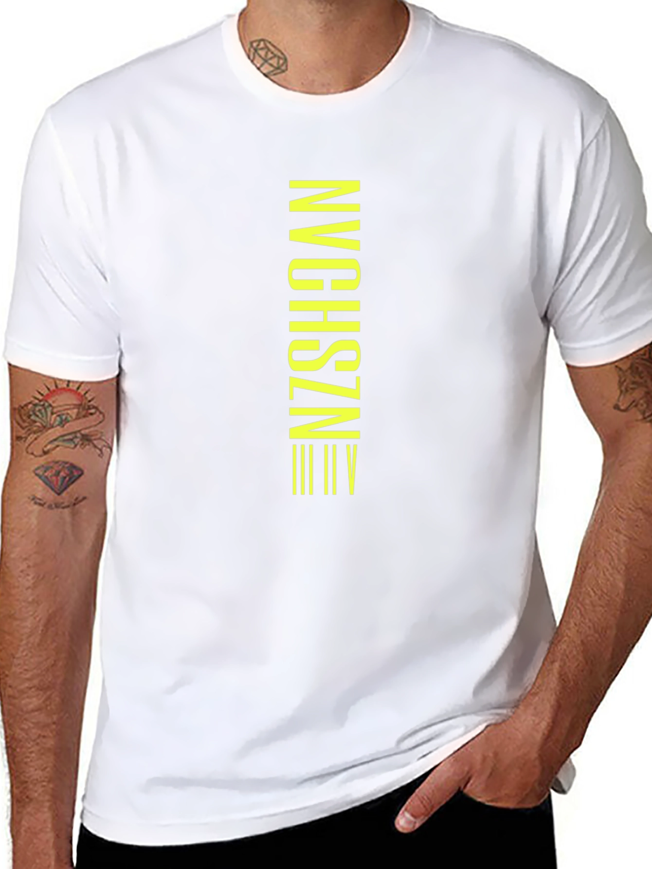 Modern Black Graphic Tee