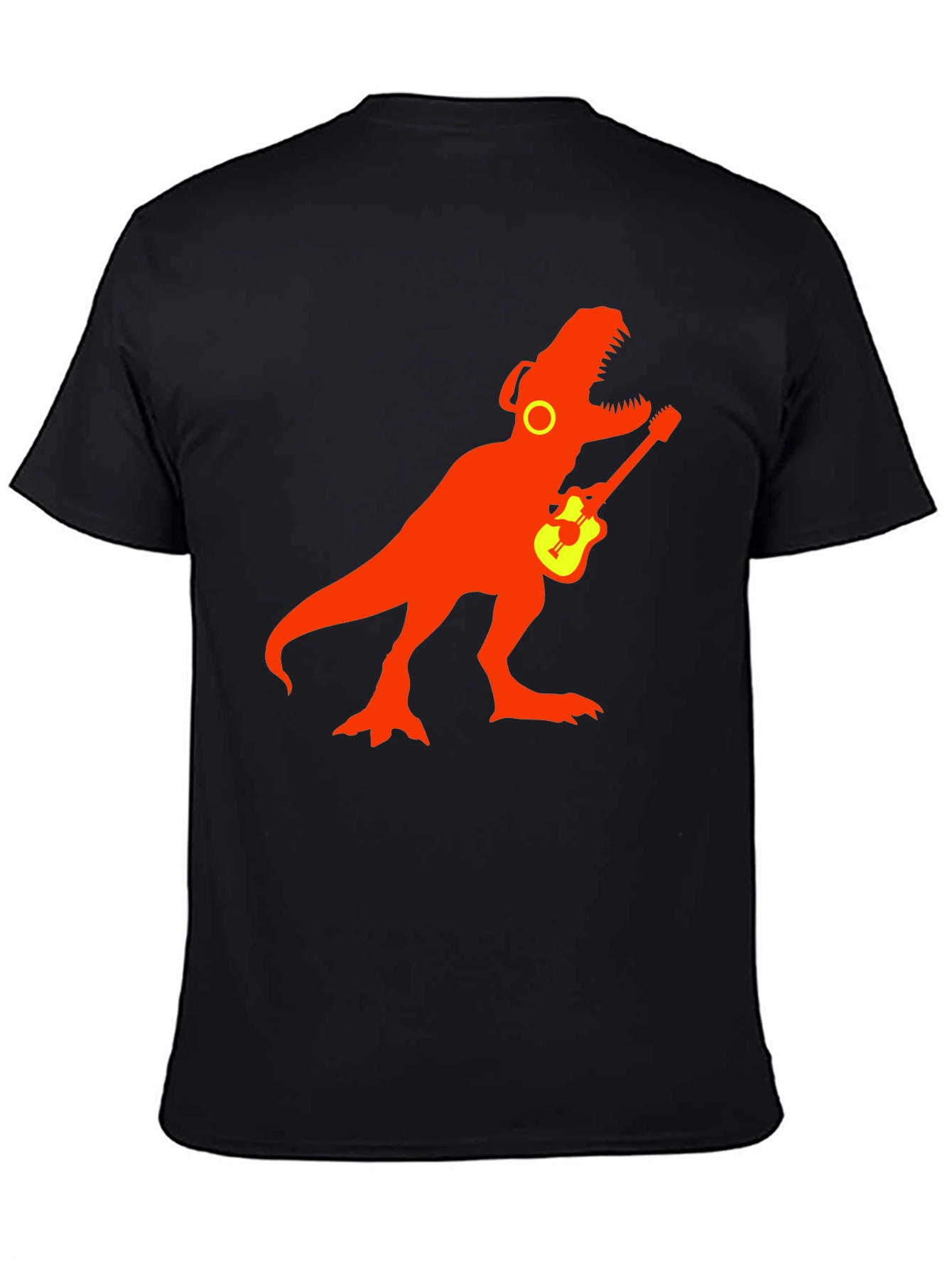 Dinosaur Rock Guitar T-Shirt - Black
