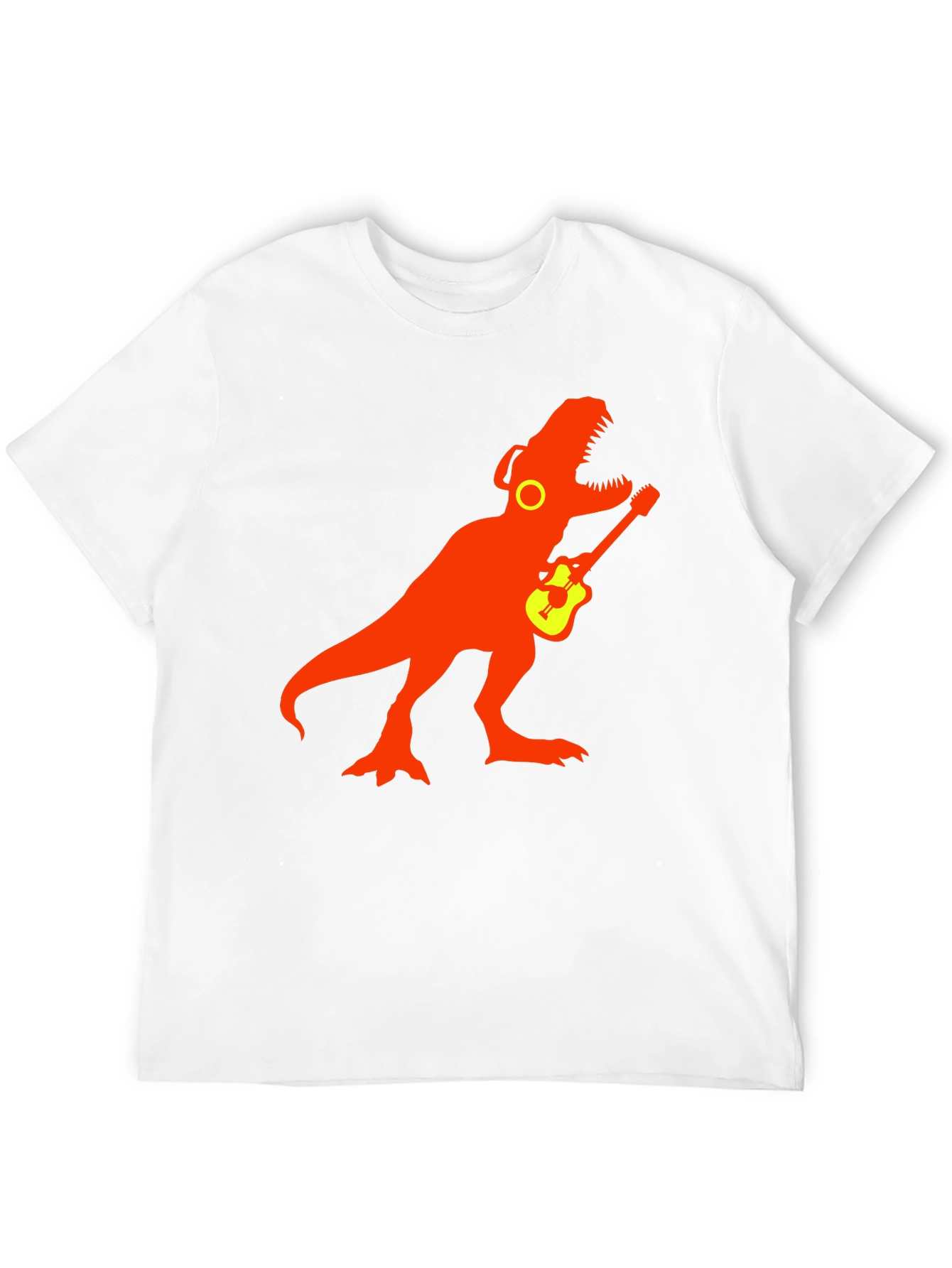 Dinosaur Rock Guitar T-Shirt - Black