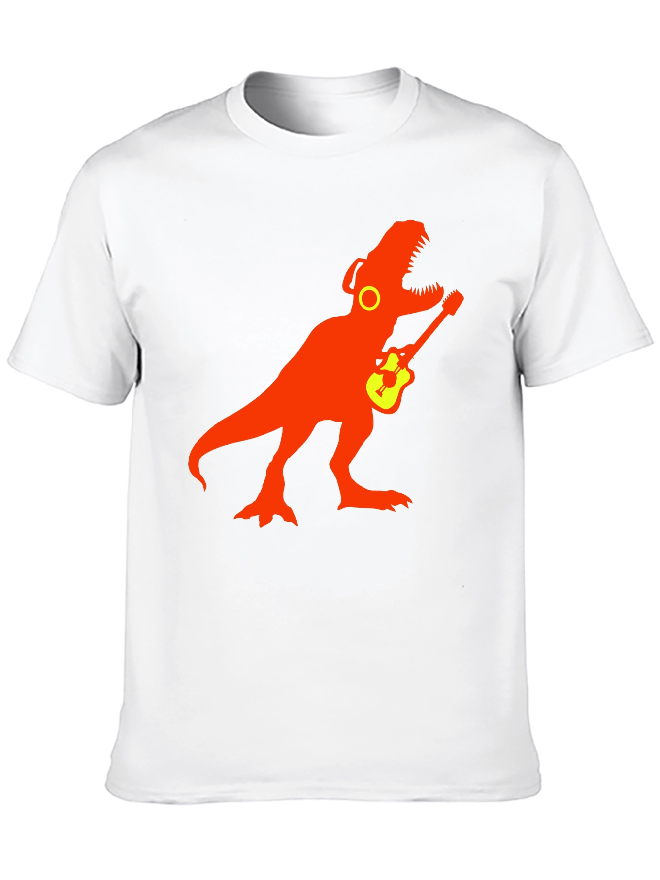 Dinosaur Rock Guitar T-Shirt - Black