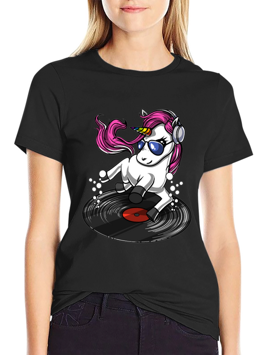 DJ Unicorn Graphic Tee - Fun & Unique