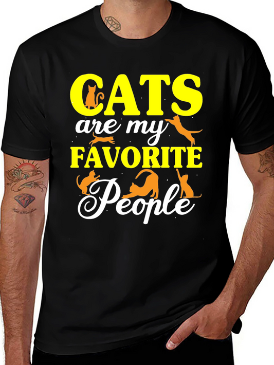 Cats Are My Favorite People T-Shirt