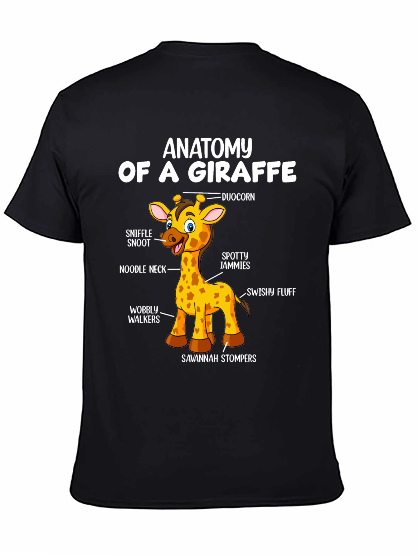 Anatomy of a Giraffe T-Shirt Funny Graphic Tee