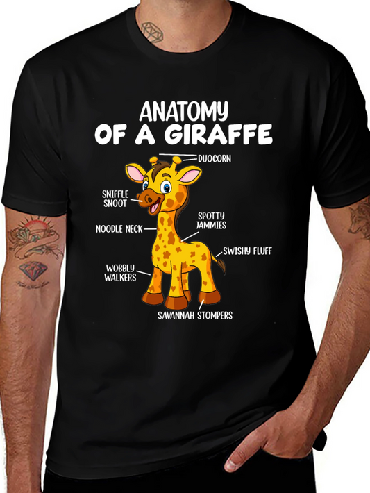 Anatomy of a Giraffe T-Shirt Funny Graphic Tee