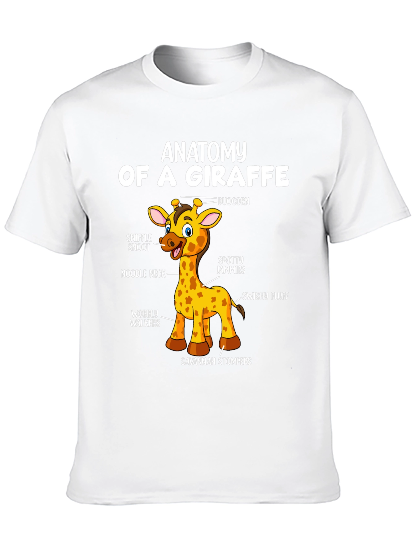 Anatomy of a Giraffe T-Shirt Funny Graphic Tee