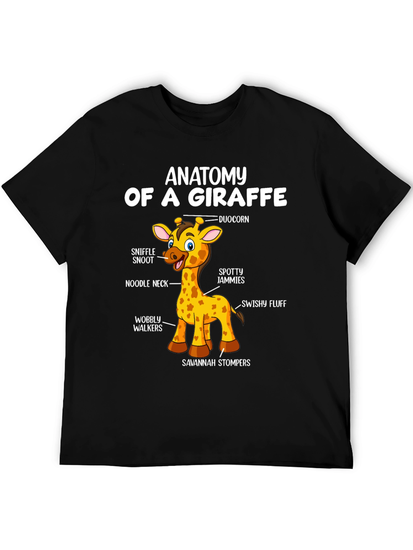 Anatomy of a Giraffe T-Shirt Funny Graphic Tee