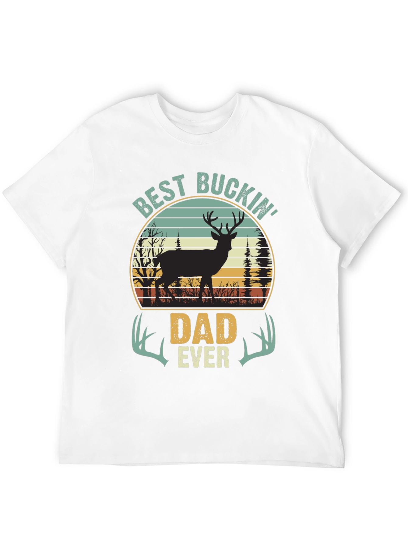 Best Buckin Dad Ever T-Shirt - Hunting Dad Tee