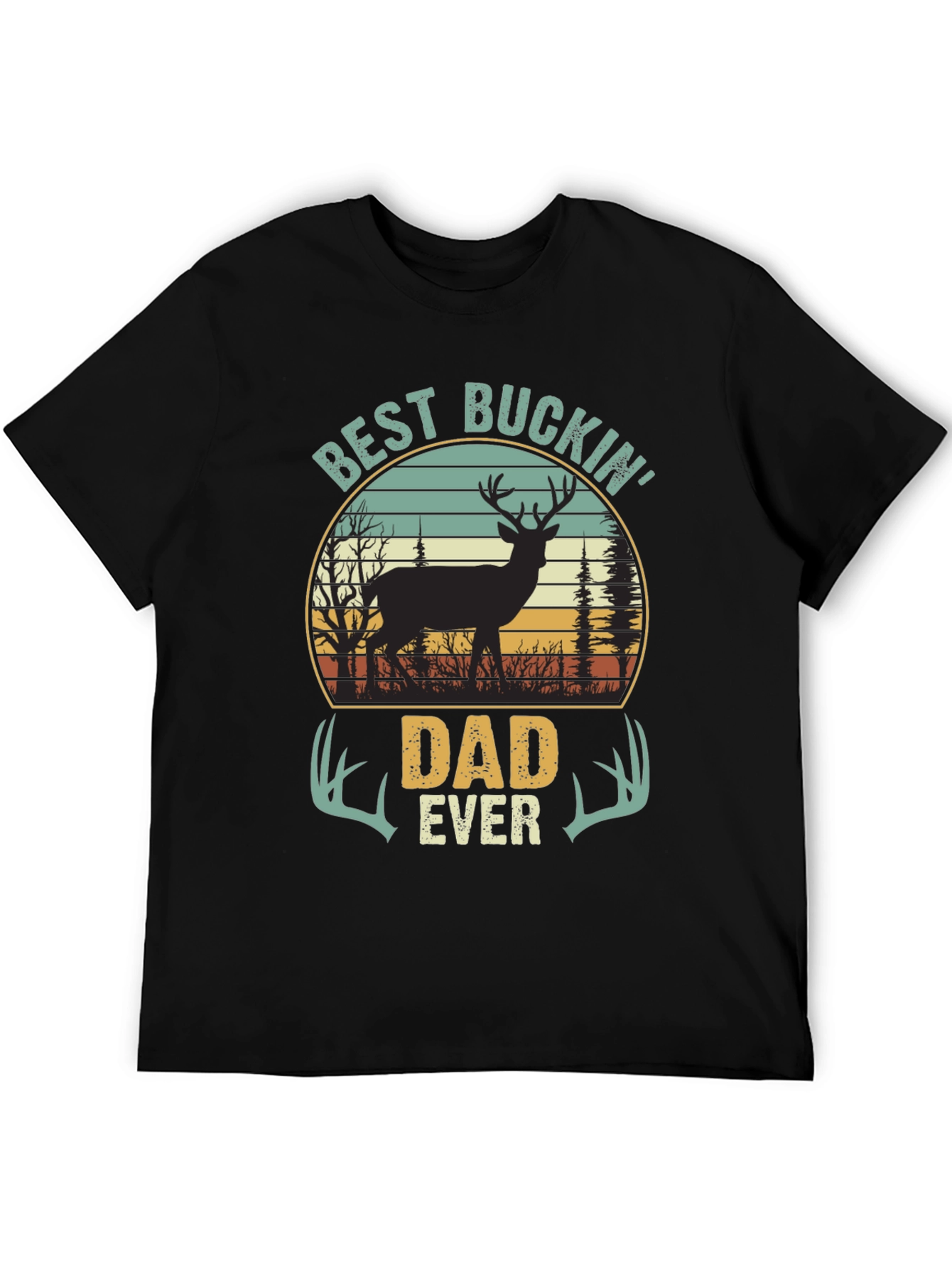 Best Buckin Dad Ever T-Shirt - Hunting Dad Tee