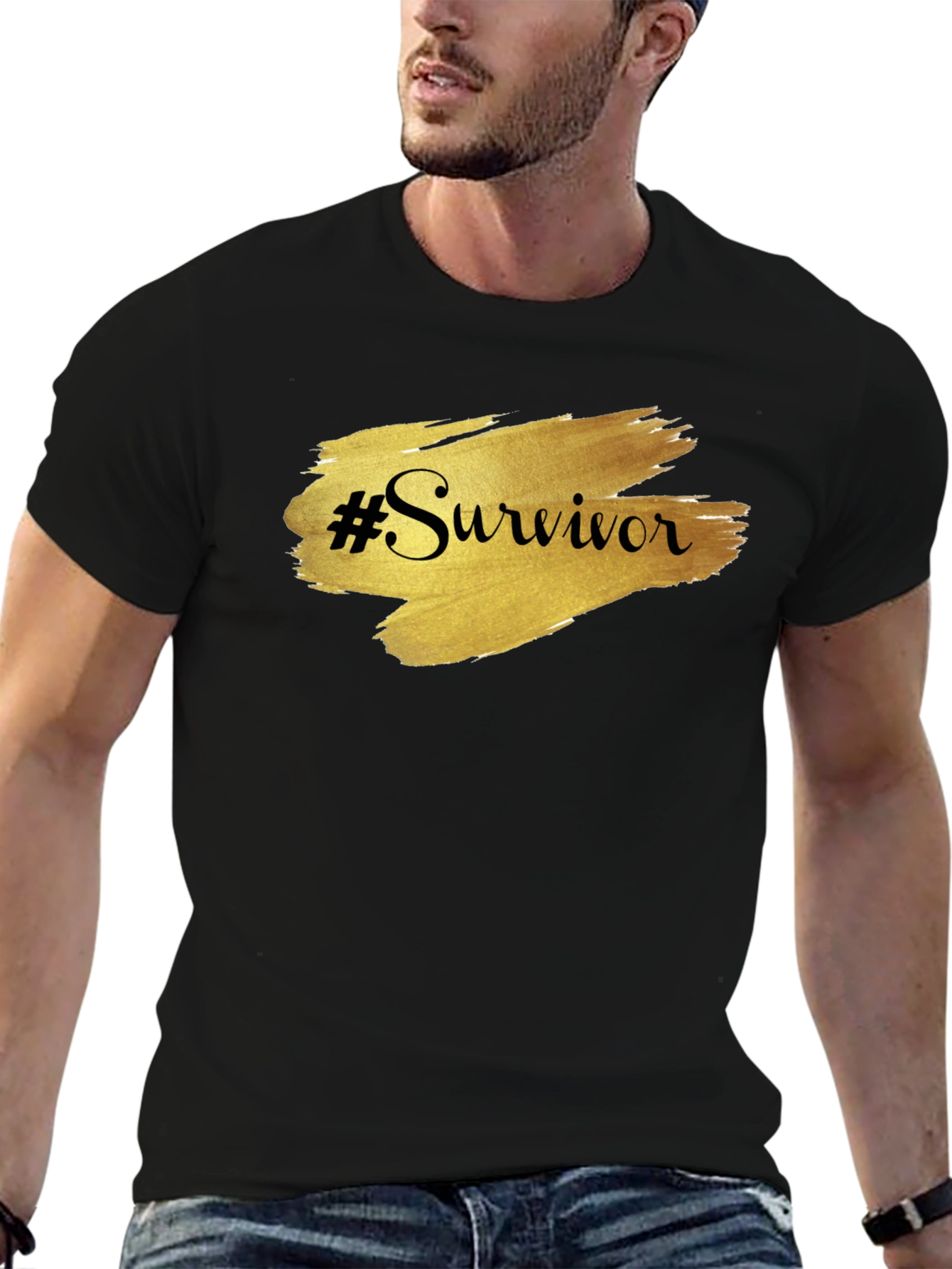 Survivor Graphic Tee - Black Unisex T-Shirt