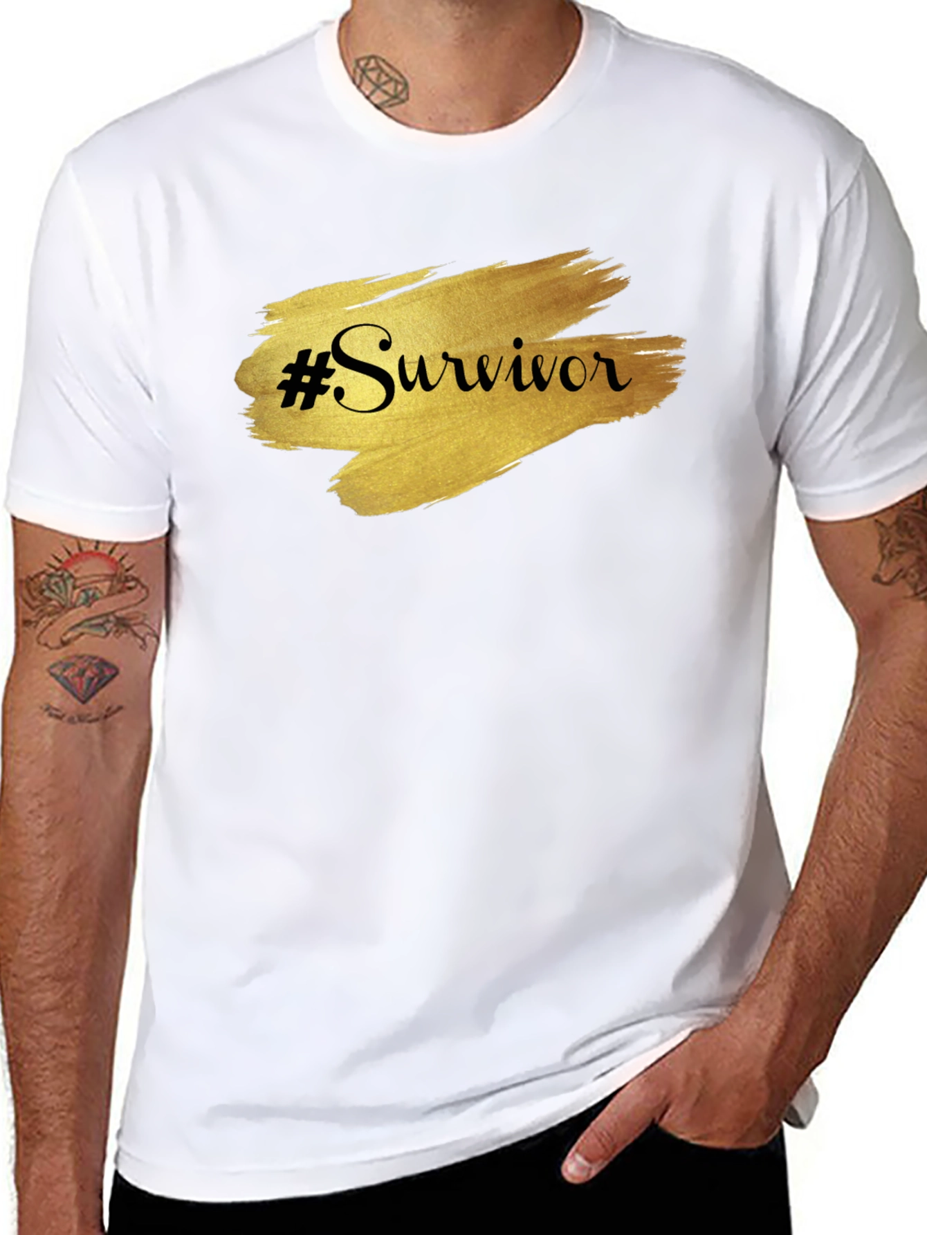 Survivor Graphic Tee - Black Unisex T-Shirt