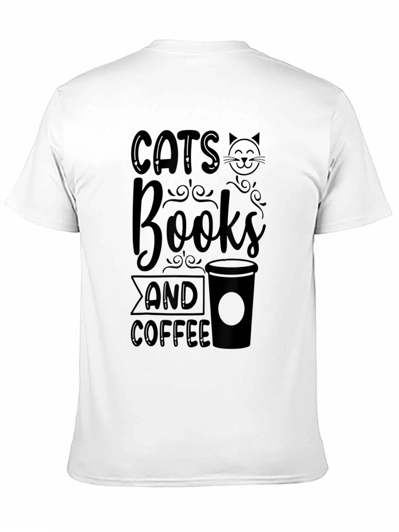 Cats Books Coffee T-Shirt