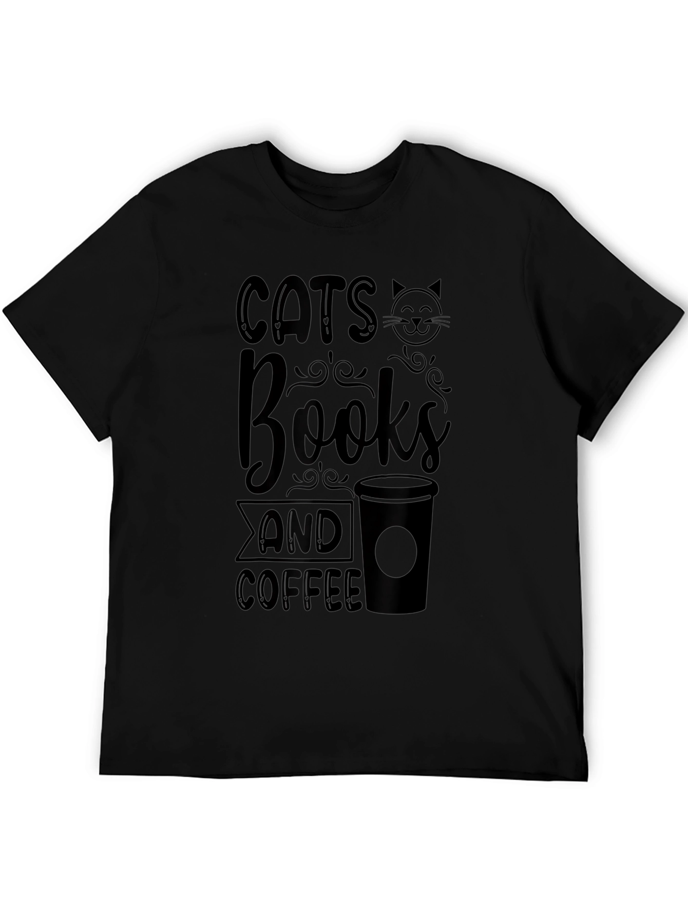 Cats Books Coffee T-Shirt