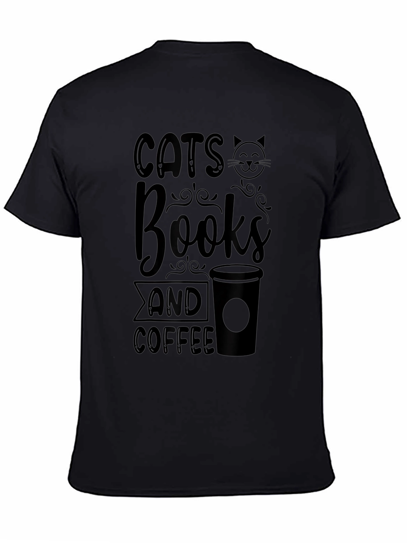 Cats Books Coffee T-Shirt