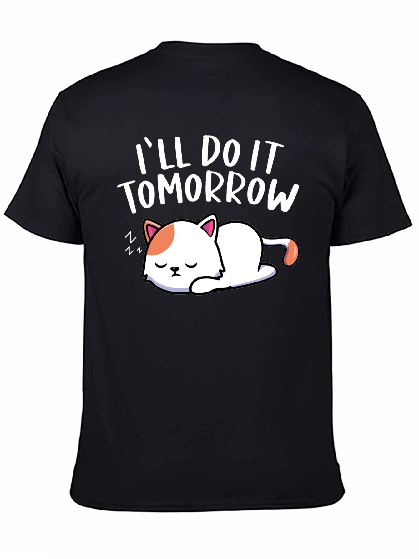 Ill Do It Tomorrow Cat Graphic Tee