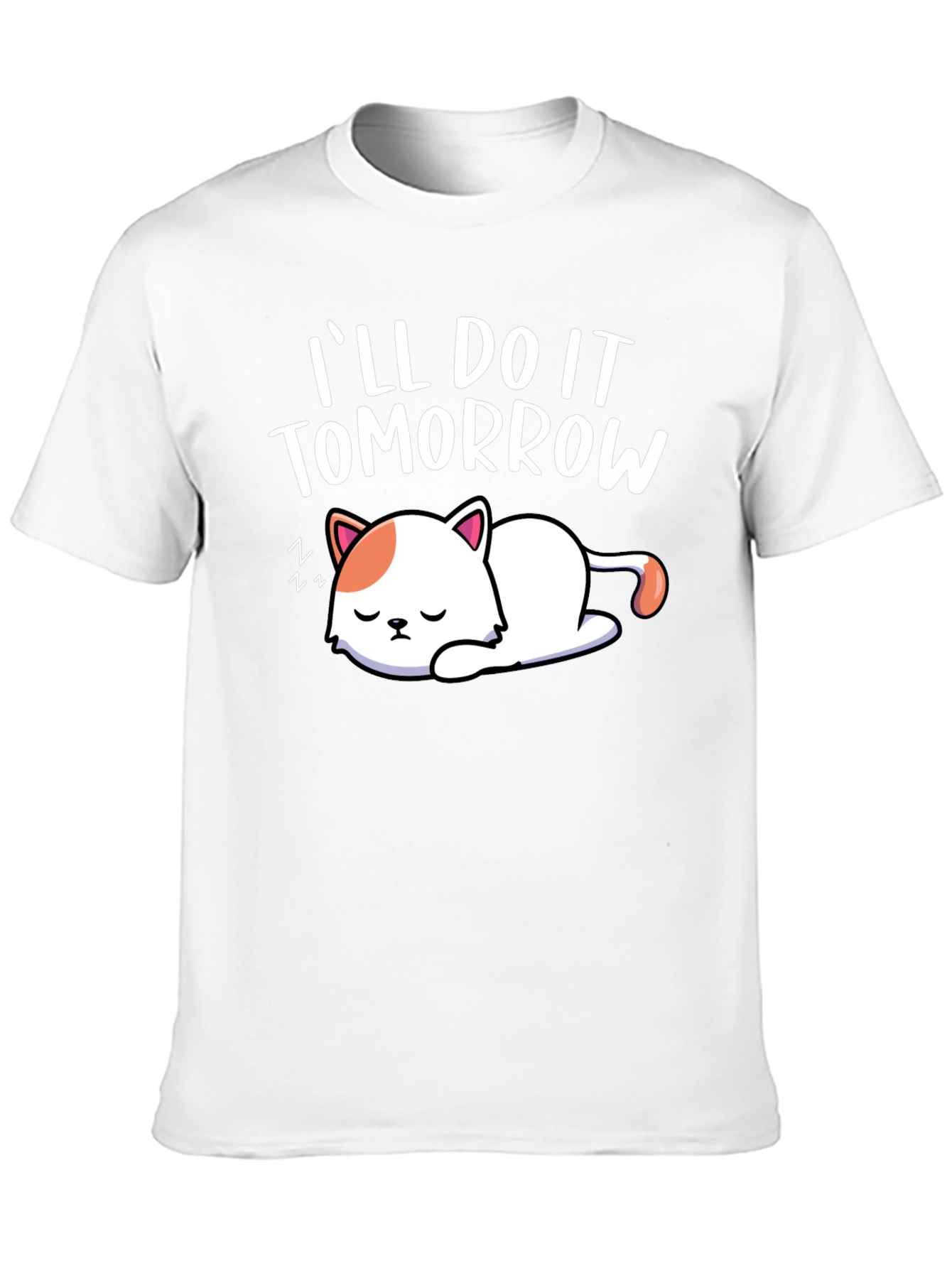 Ill Do It Tomorrow Cat Graphic Tee