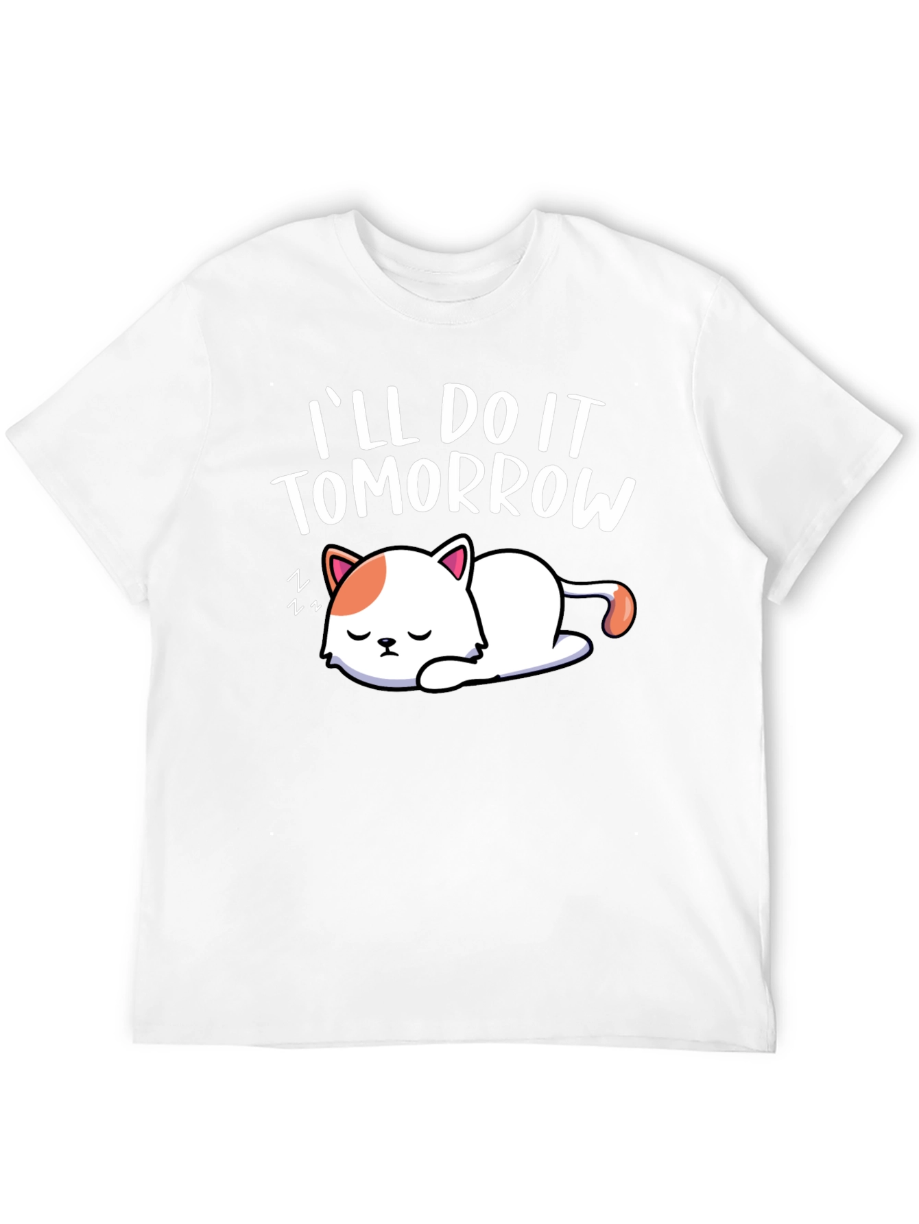Ill Do It Tomorrow Cat Graphic Tee
