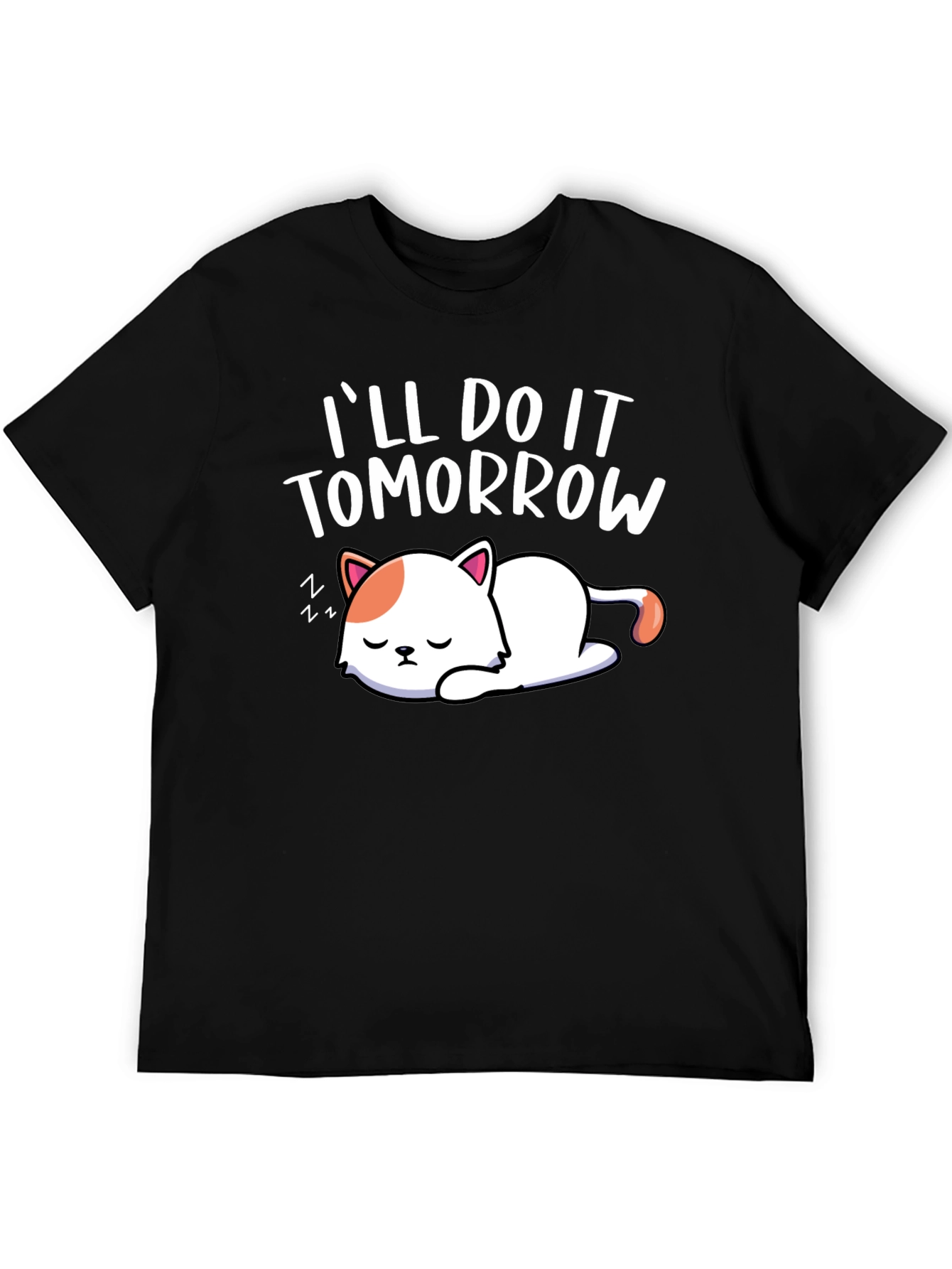 Ill Do It Tomorrow Cat Graphic Tee