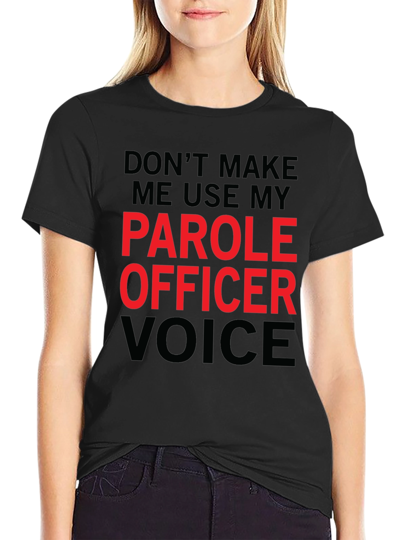 Parole Officer Voice Funny T-Shirt