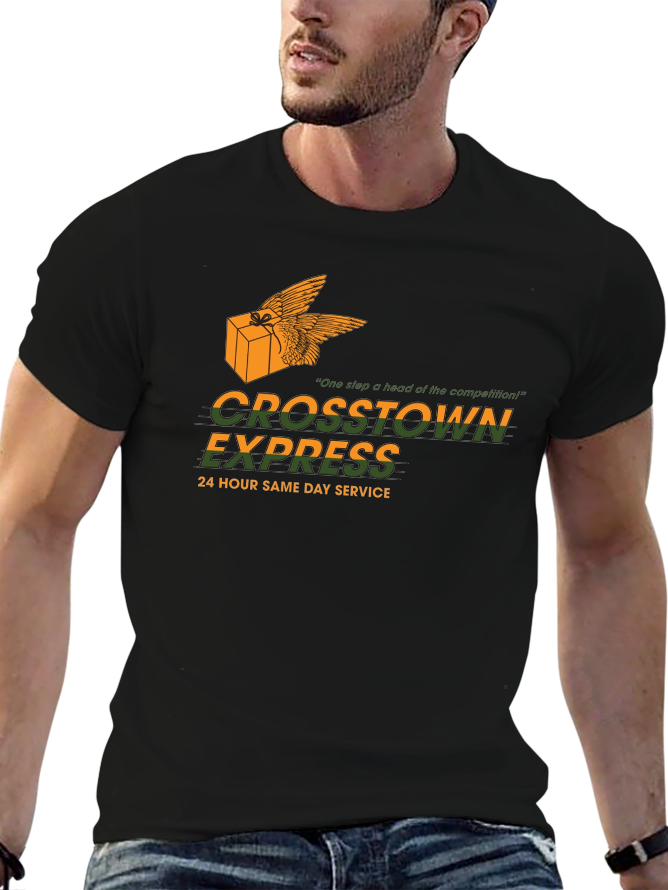 Crosstown Express Black Graphic Tee