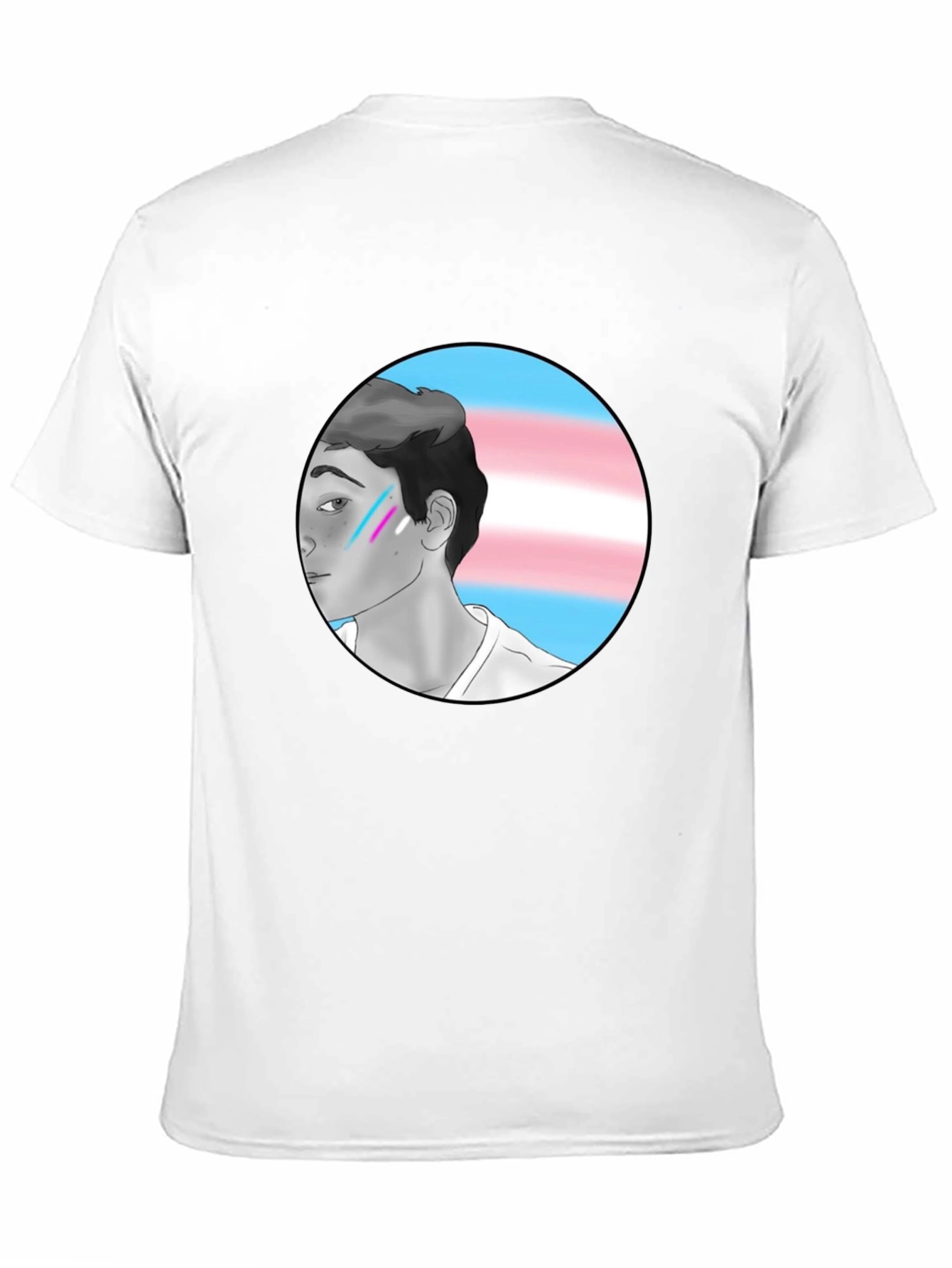 Trans Pride Graphic Tee - Black Cotton Blend